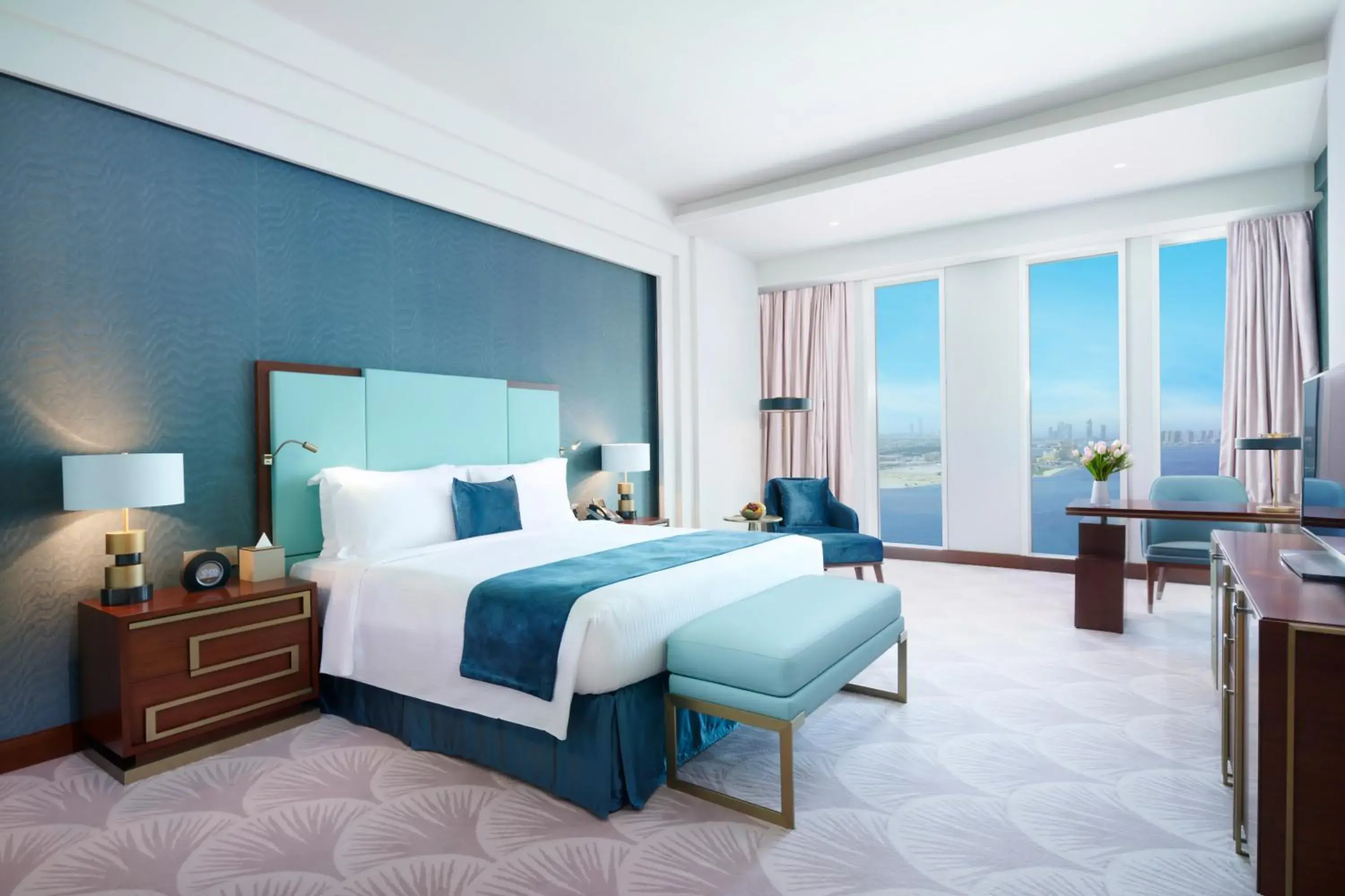 Executive Two-Bedroom Suite - Sea View in Wyndham Grand Doha West Bay Beach Executive Two-Bedroom Suite - Sea View in Wyndham Grand Doha West Bay Beach