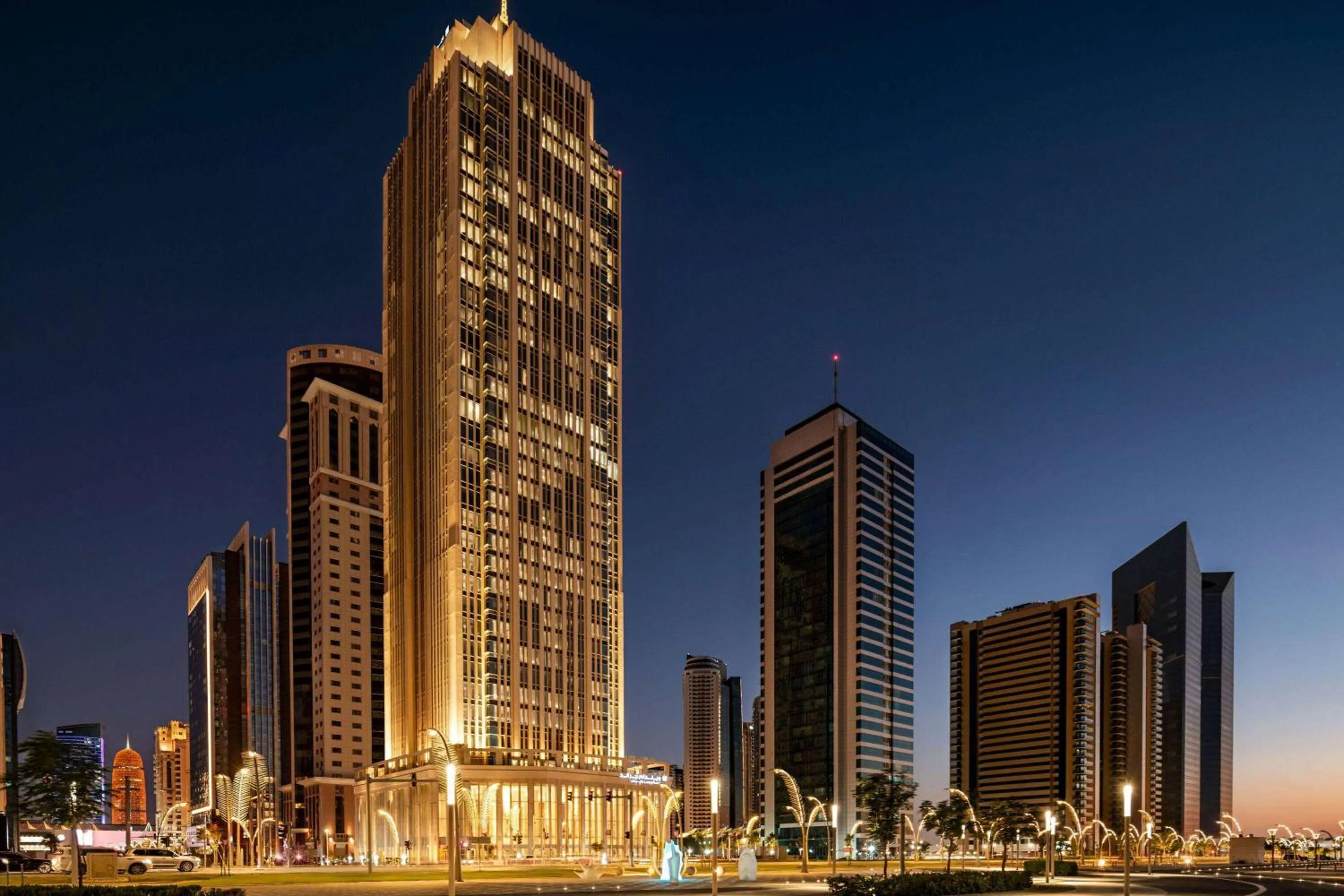 Property building in Wyndham Grand Doha West Bay Beach