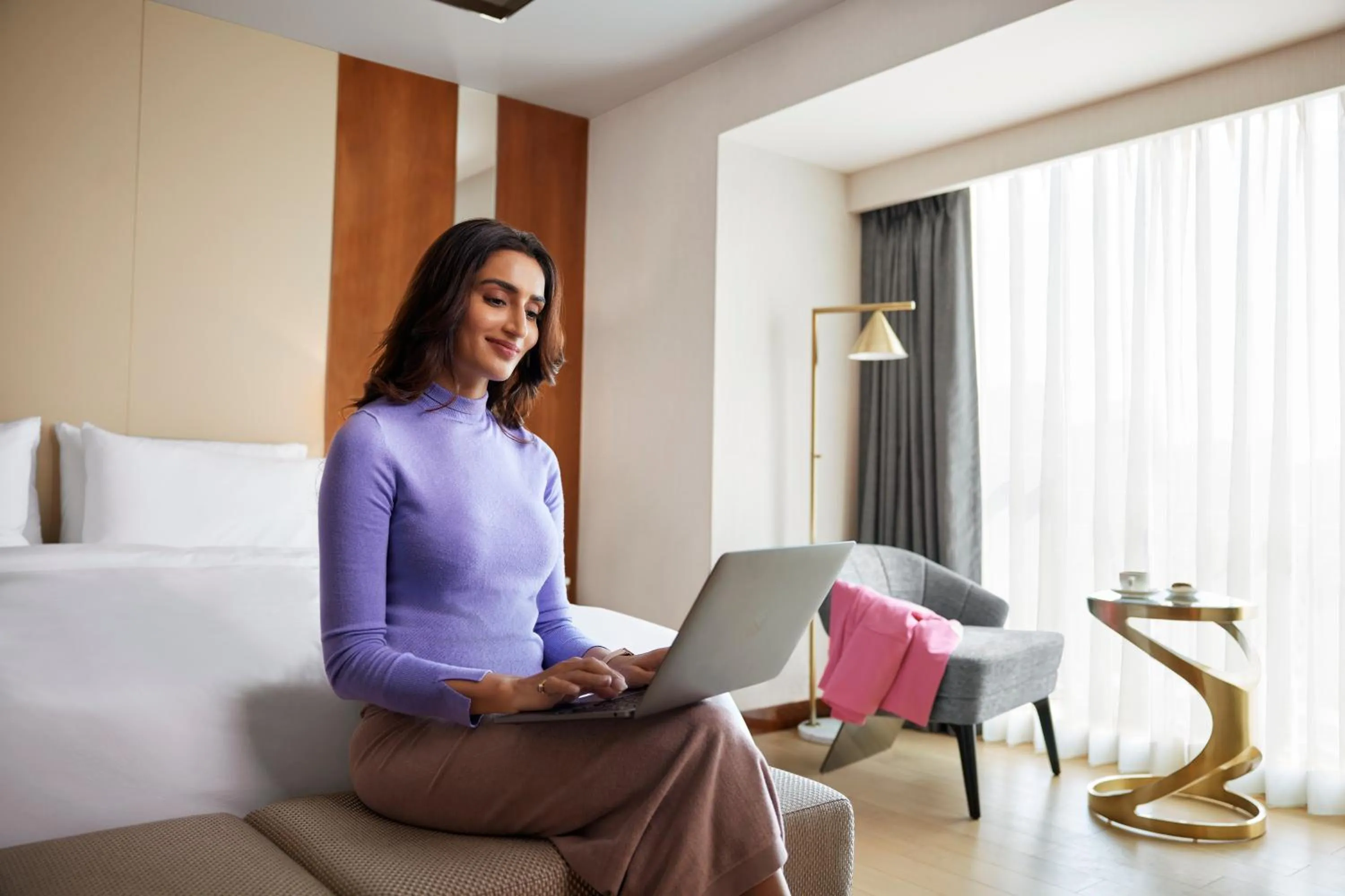 Bed in Hyatt Regency Trivandrum