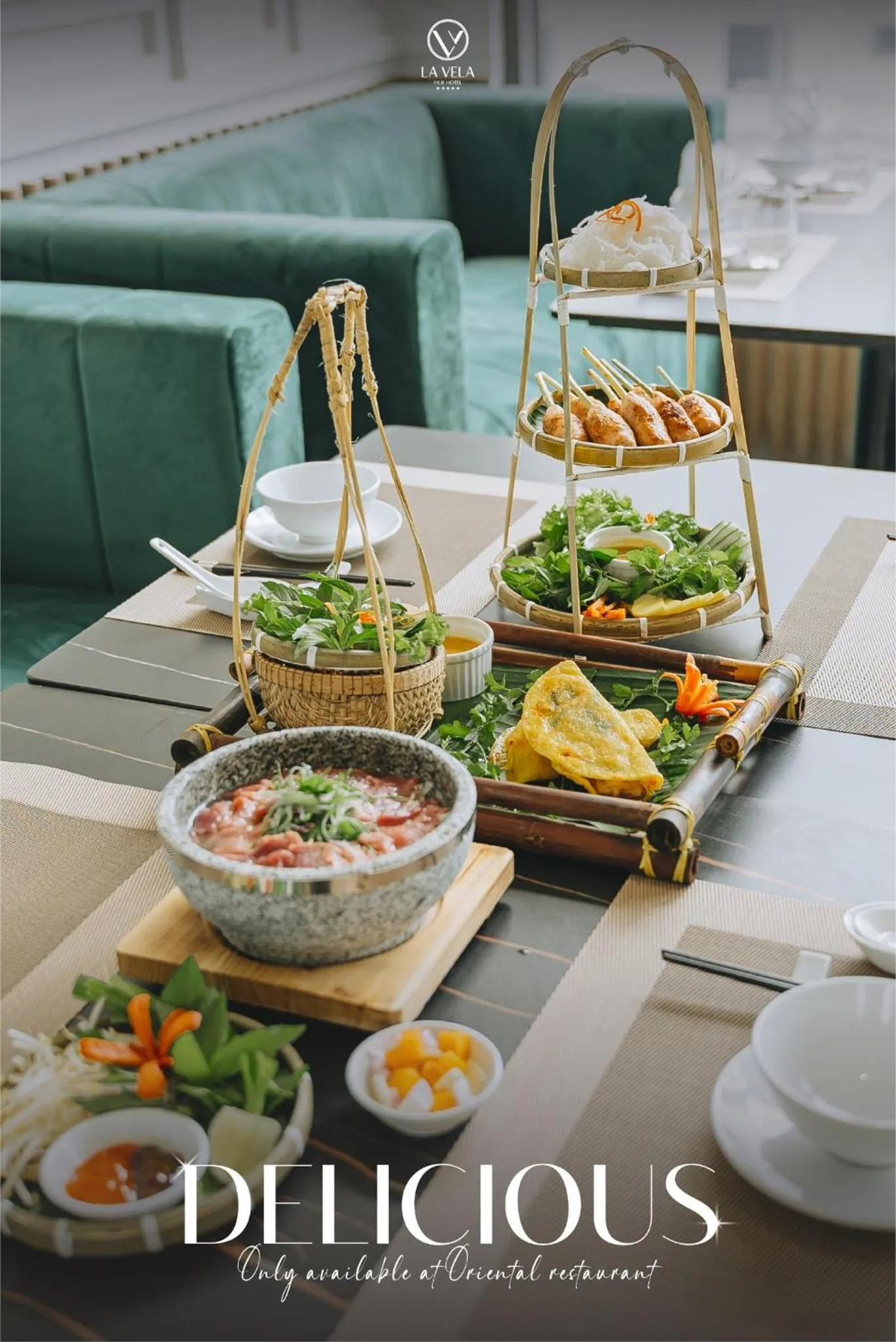 Food and drinks in La Vela Hue Hotel