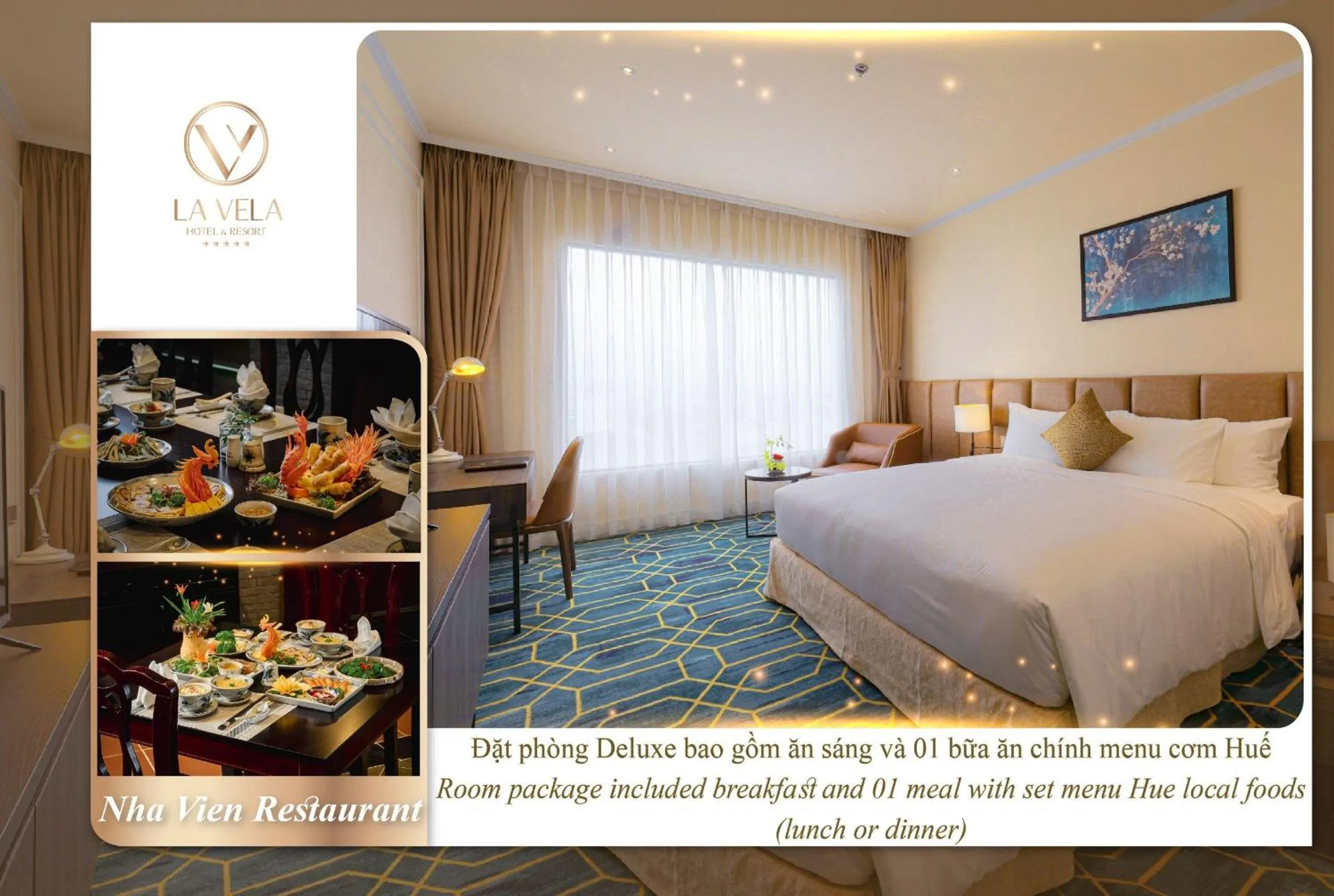 Bedroom, Bed in La Vela Hue Hotel