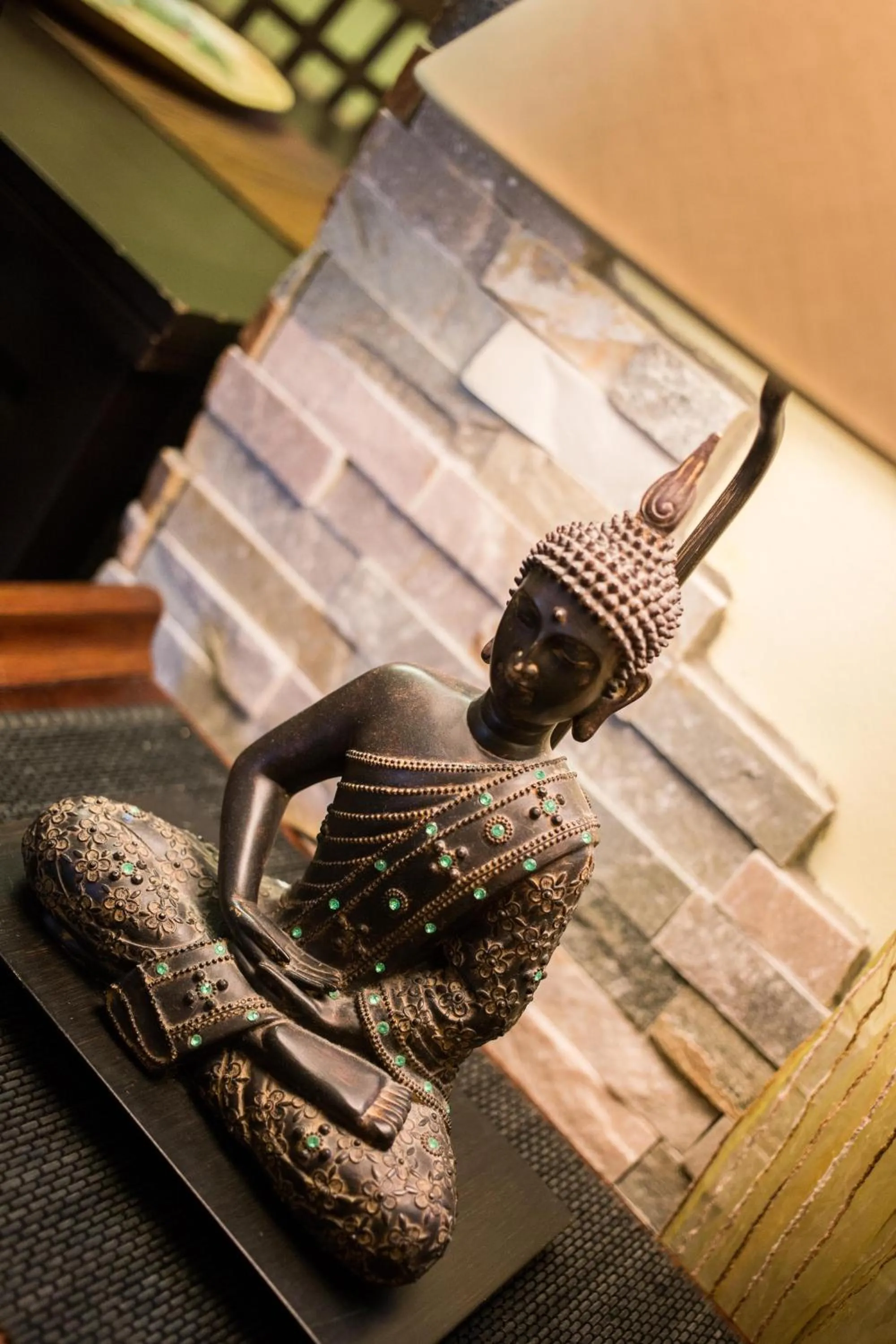 Decorative detail in World Village Apartments