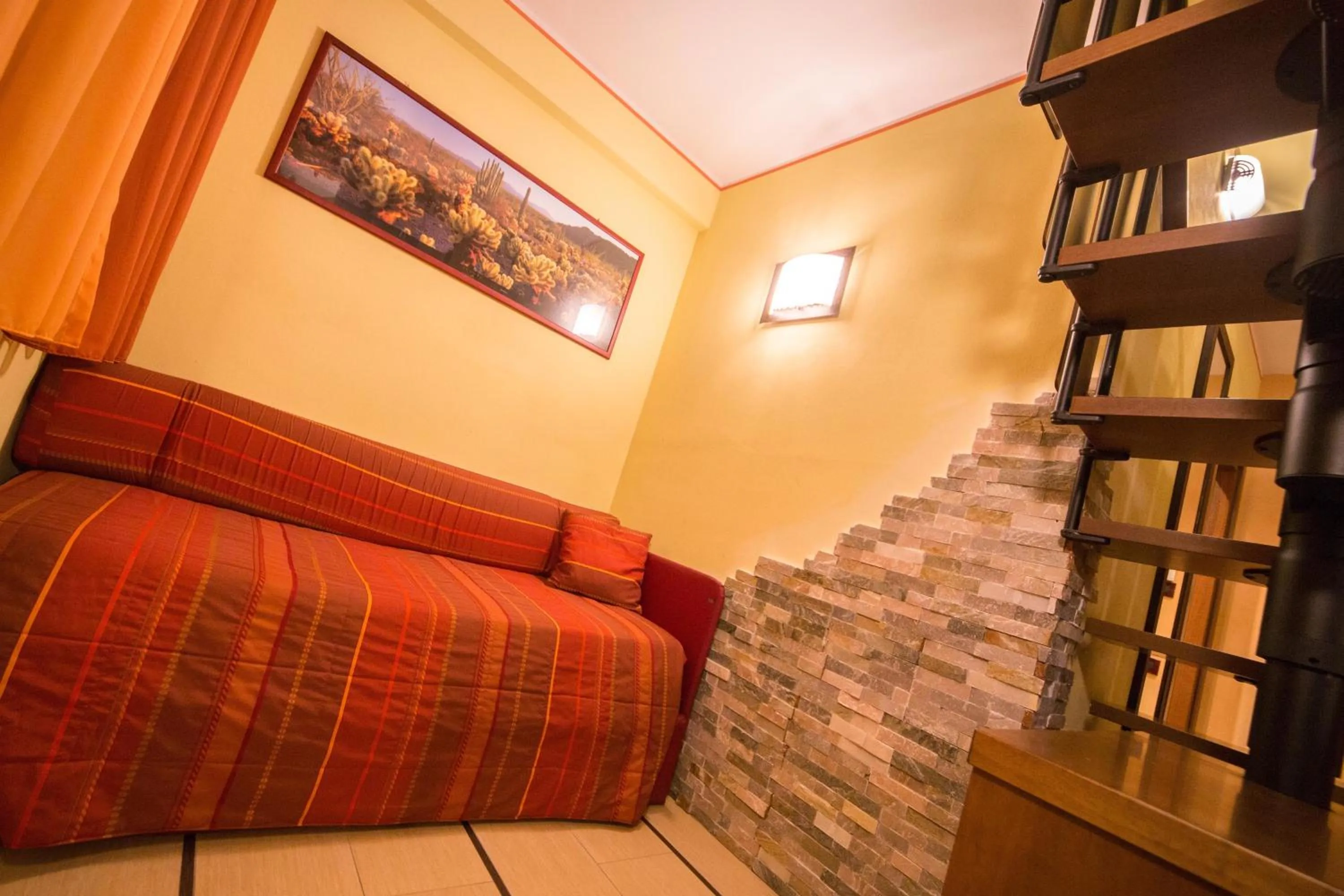 Living room in World Village Apartments