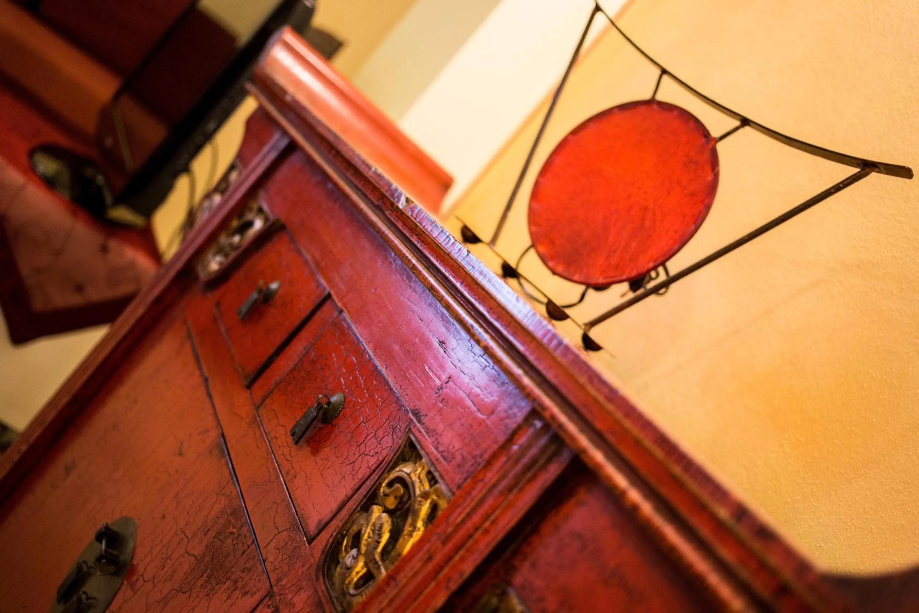 Decorative detail in World Village Apartments