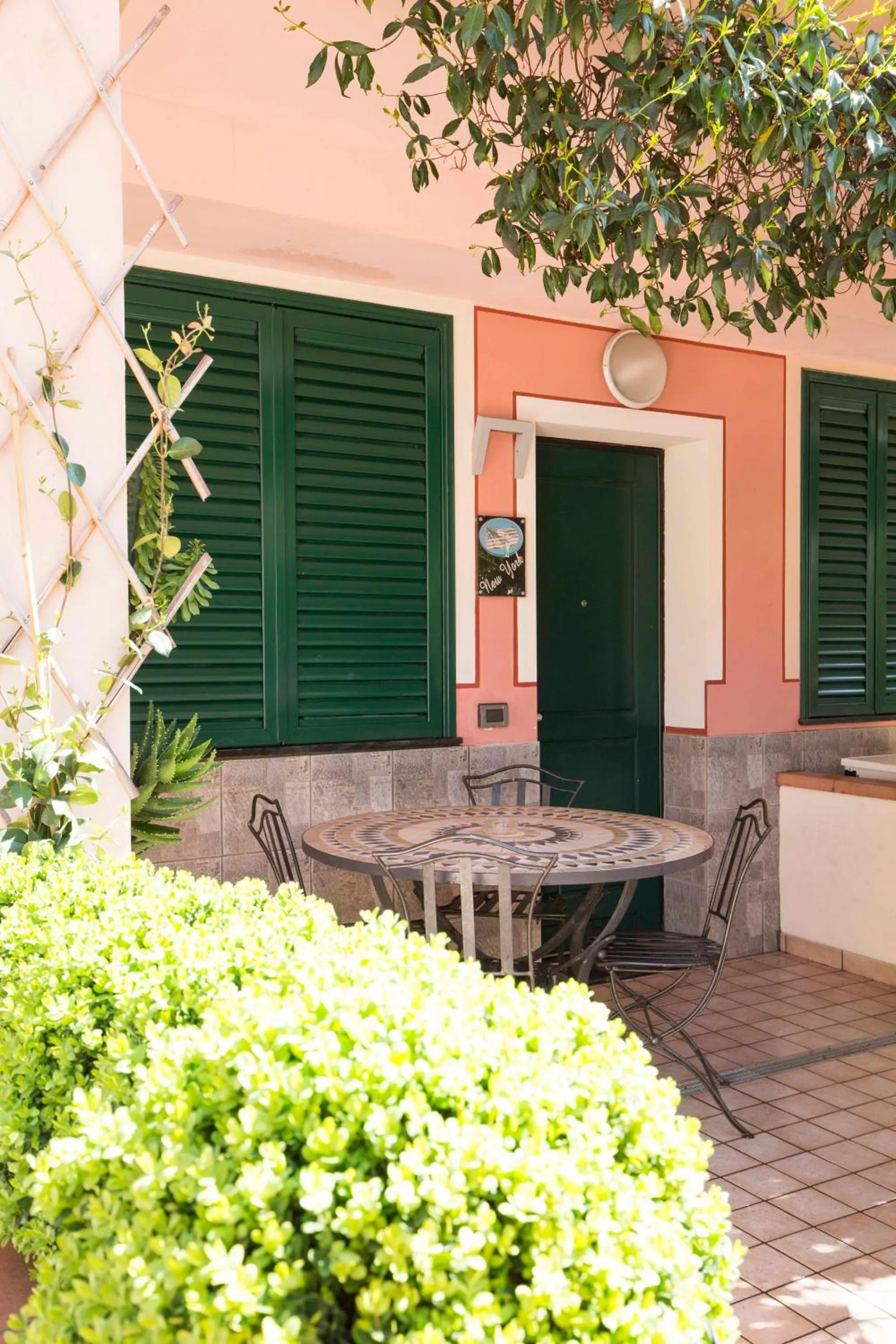 Patio in World Village Apartments