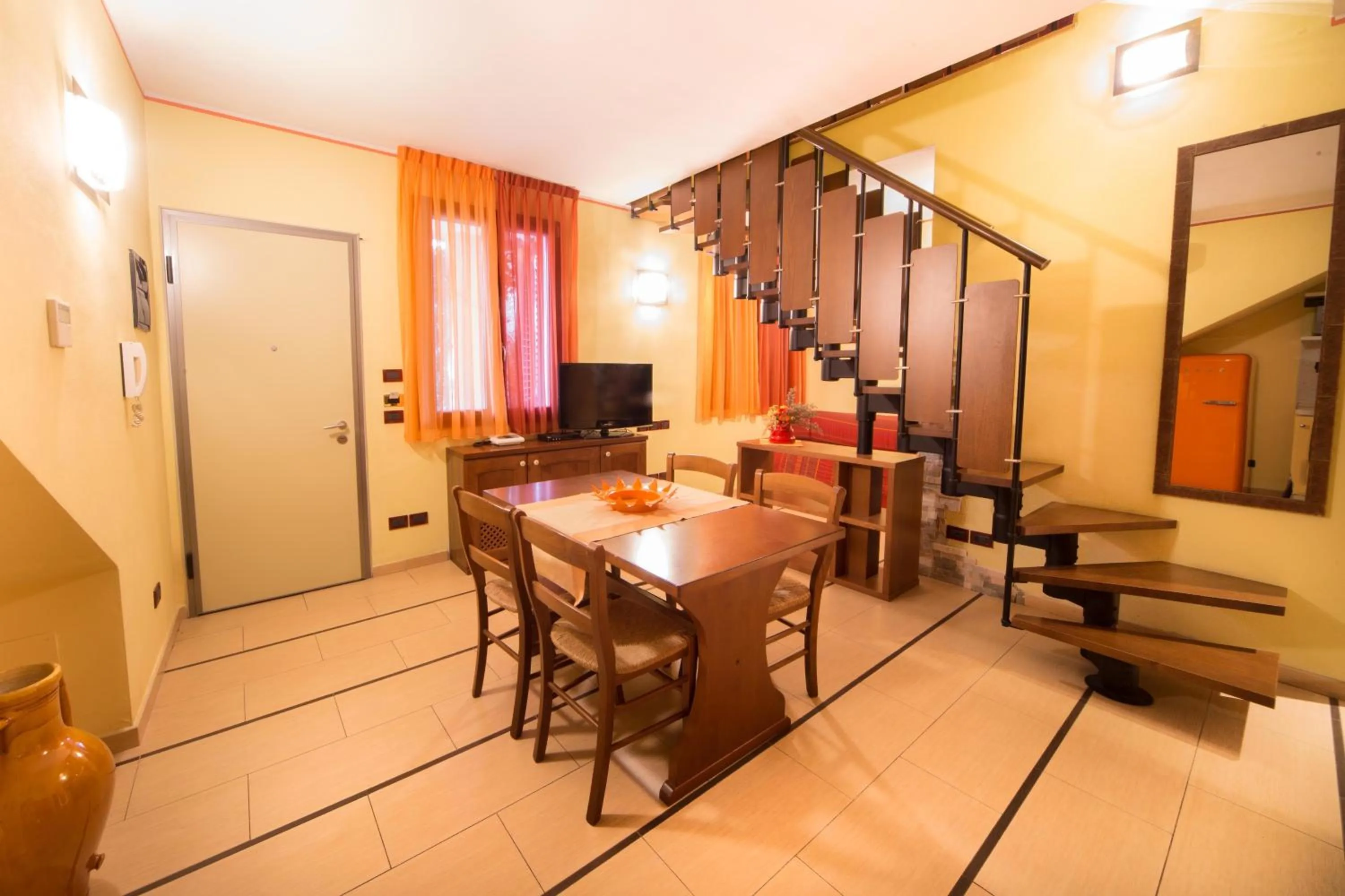 Living room in World Village Apartments