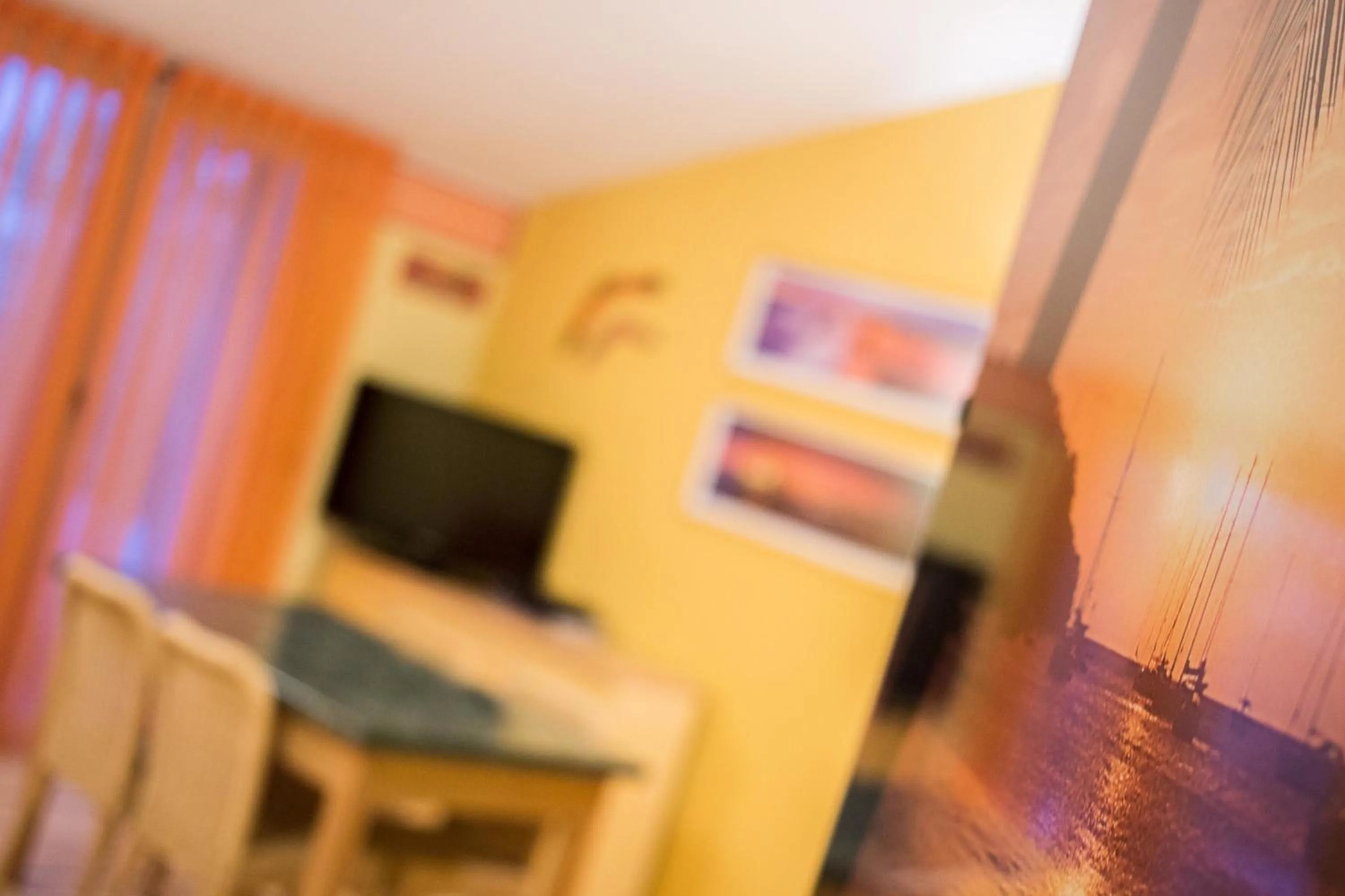 Decorative detail in World Village Apartments