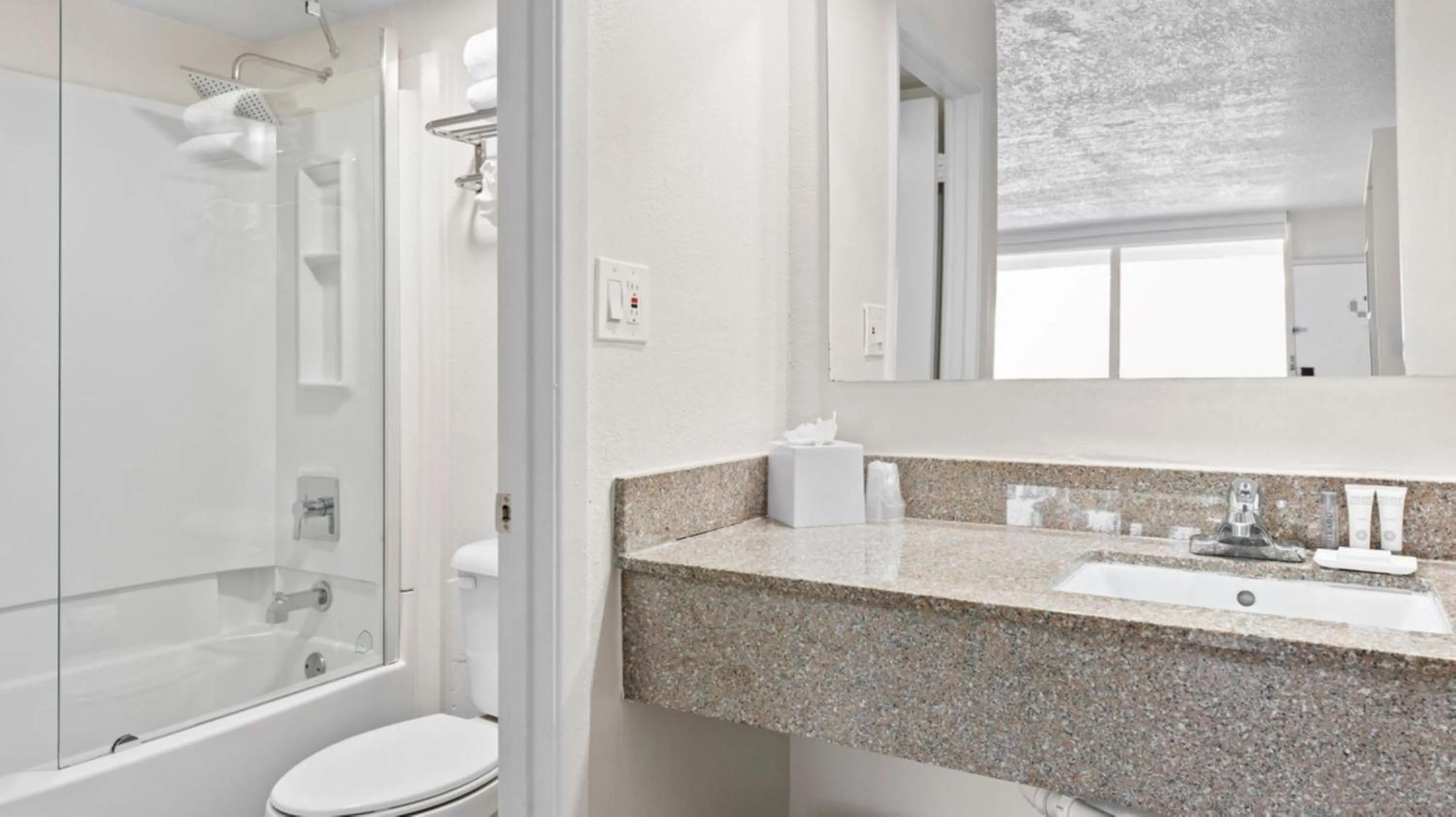 Bathroom in Baymont by Wyndham Jacksonville Airport
