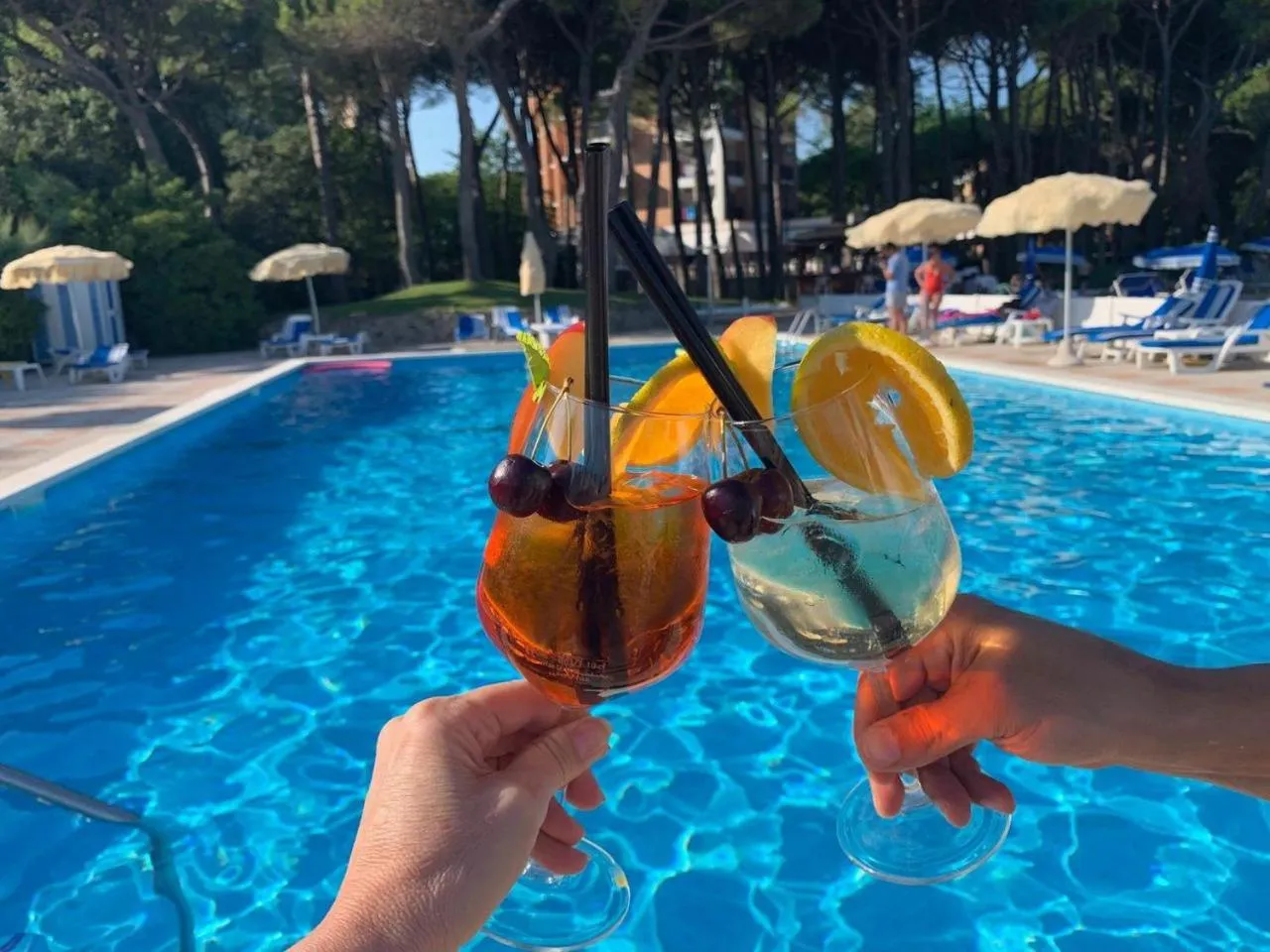 Pool view in Hotel Beau Rivage Pineta