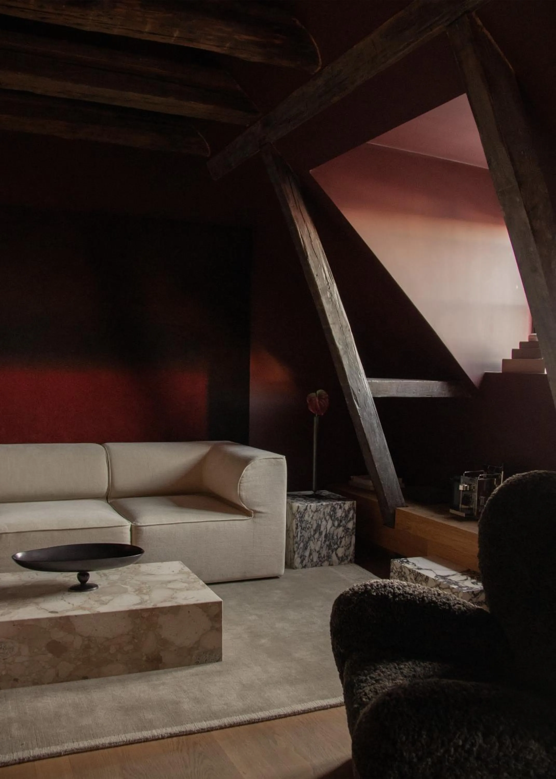 Seating area in Audo Boutique Hotel