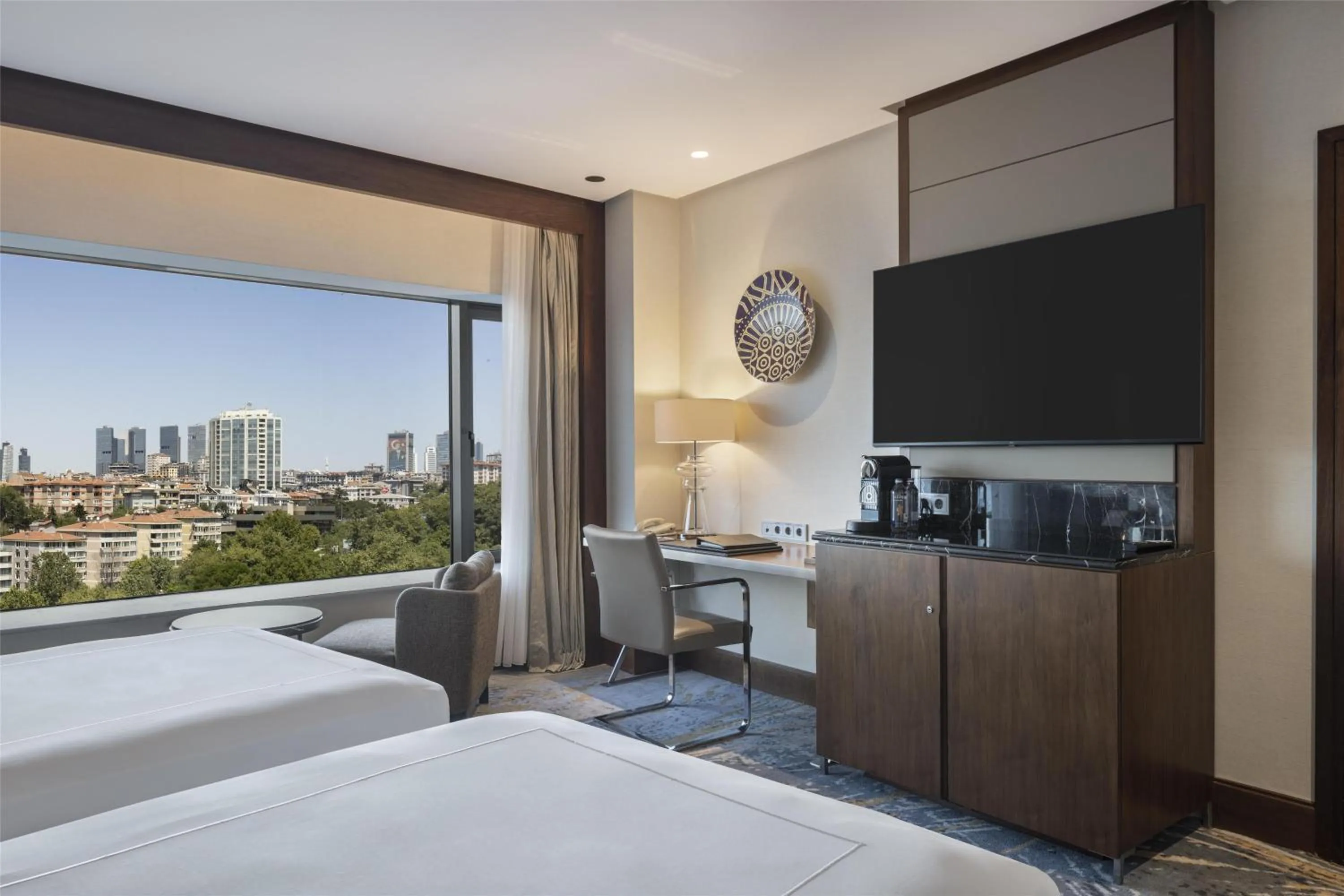 Bed in Conrad Istanbul Bosphorus