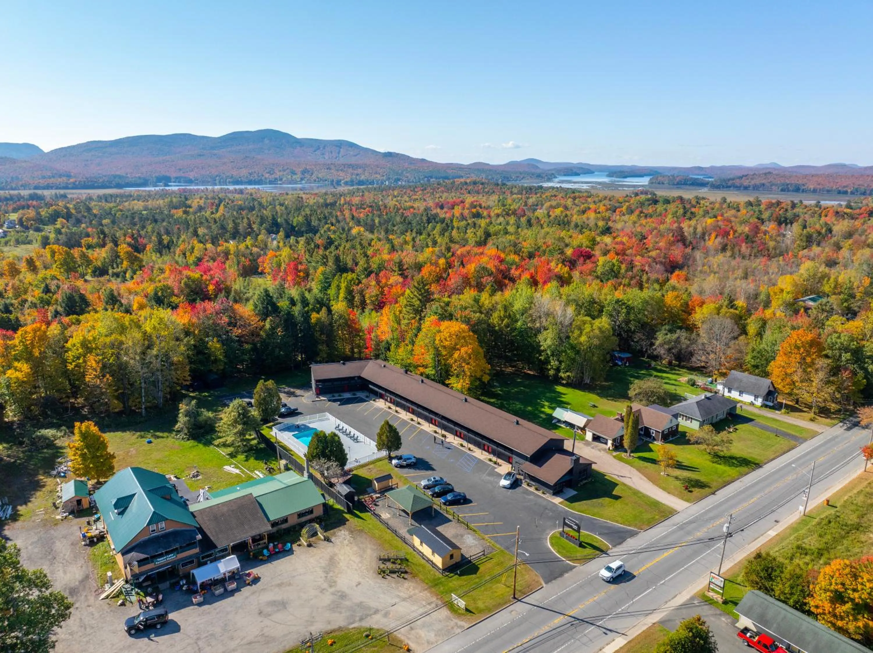 Bird's eye view in Shaheen's Adirondack Inn