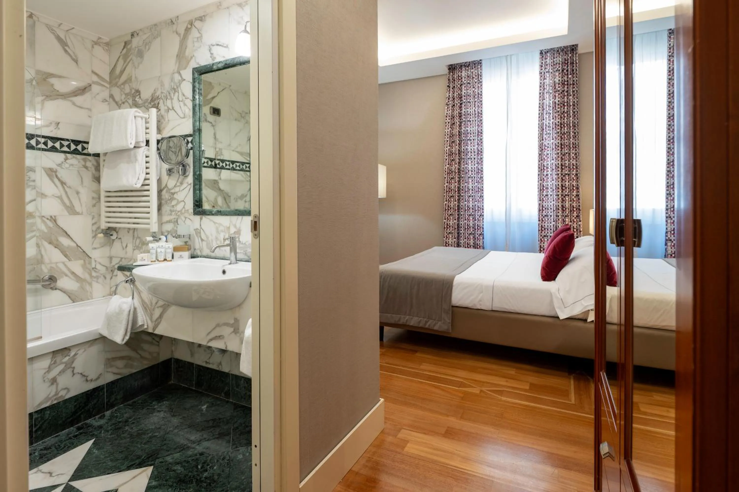 Photo of the whole room, Bed in Hotel Delle Nazioni