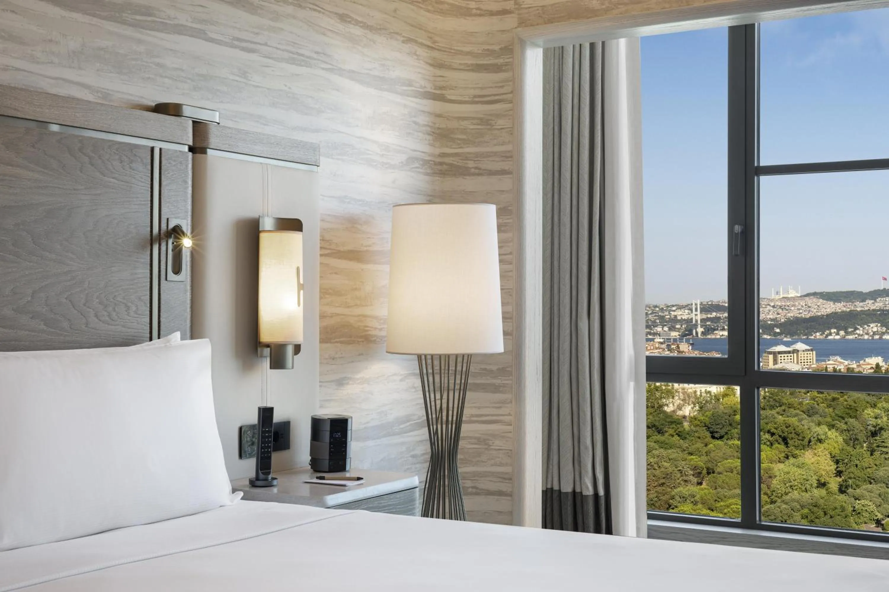 View (from property/room), Bed in Hilton Istanbul Bosphorus