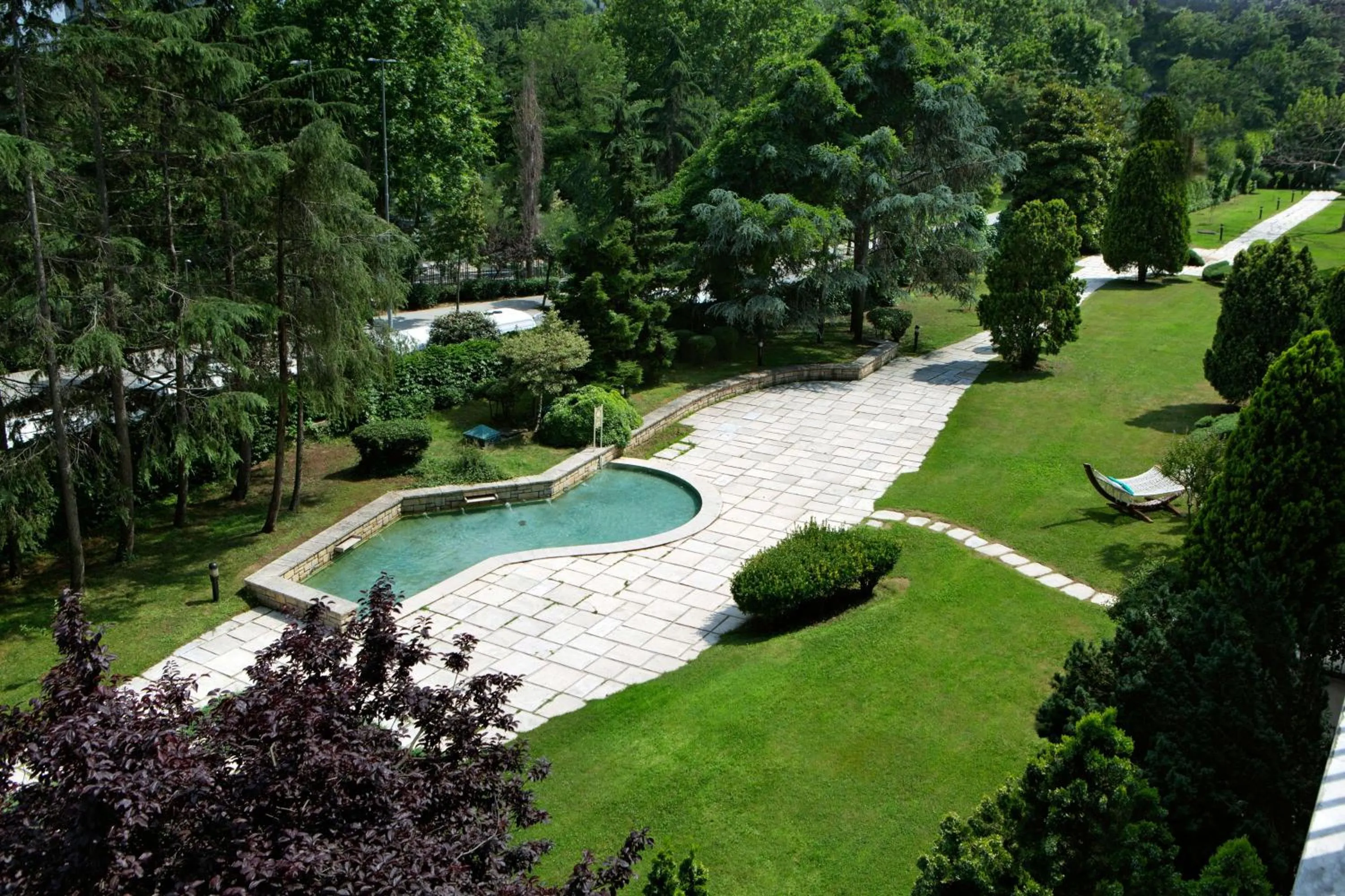 Pool view in Hilton Istanbul Bosphorus
