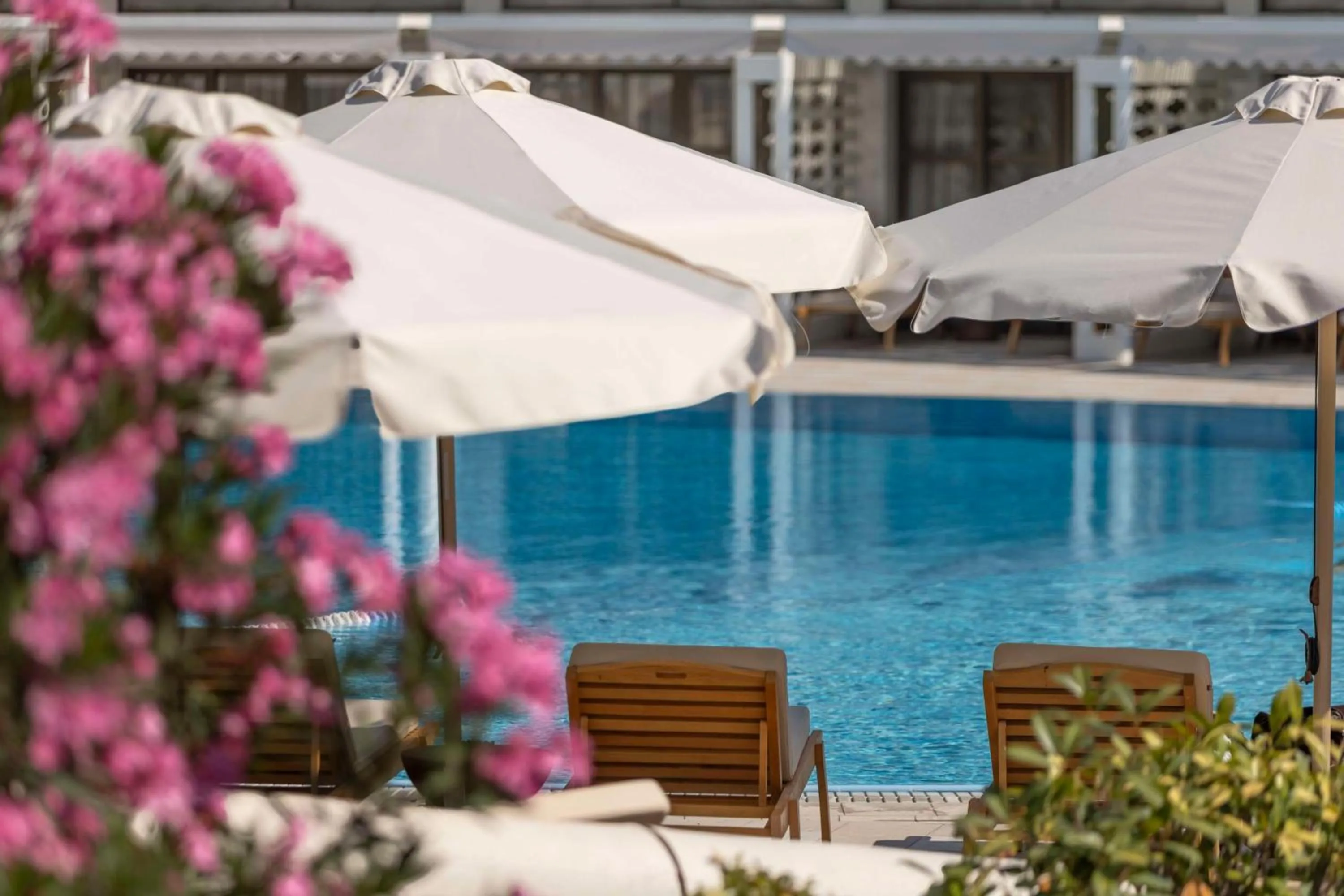 Pool view in Hilton Istanbul Bosphorus