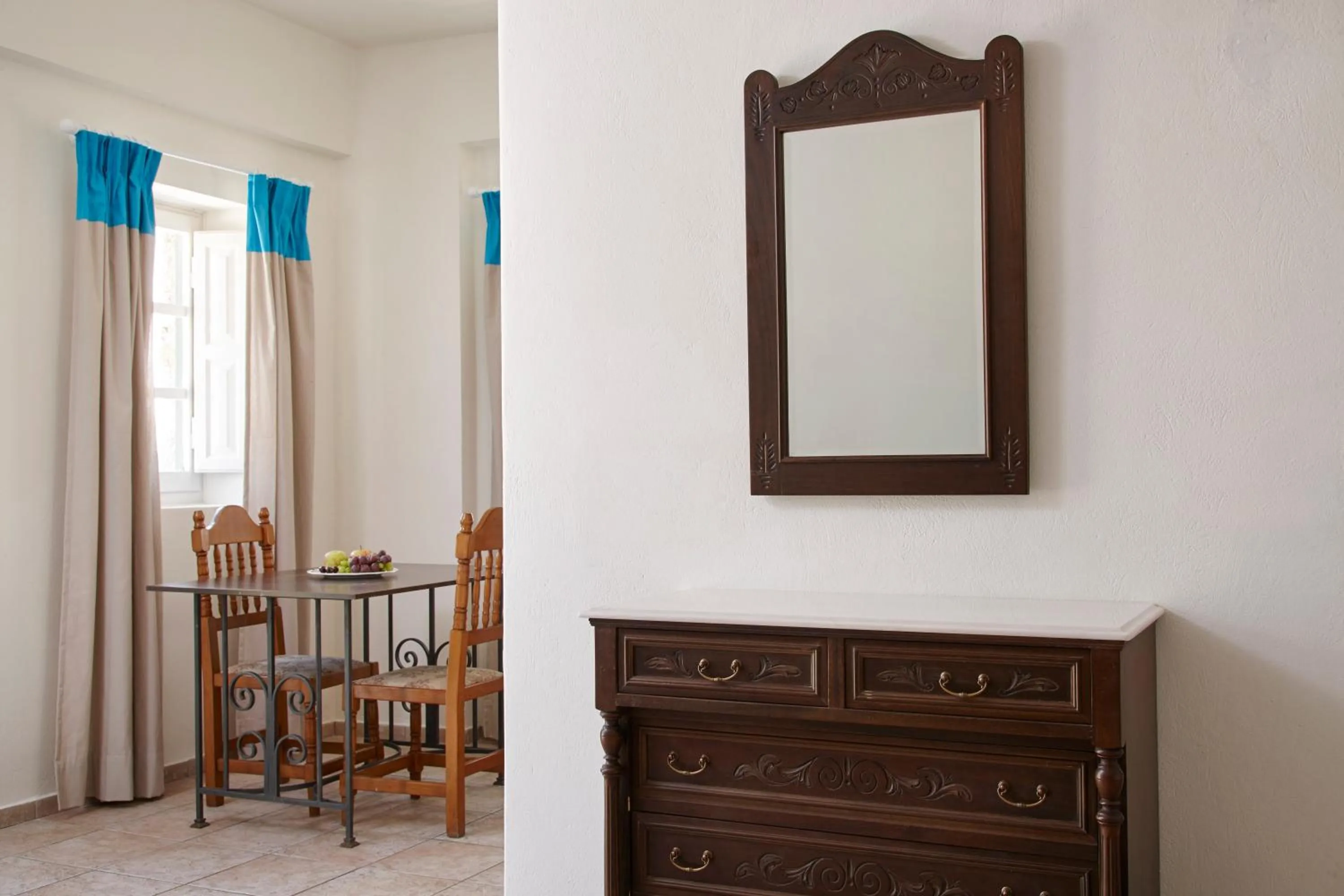 Dining area in Terra Blue Santorini