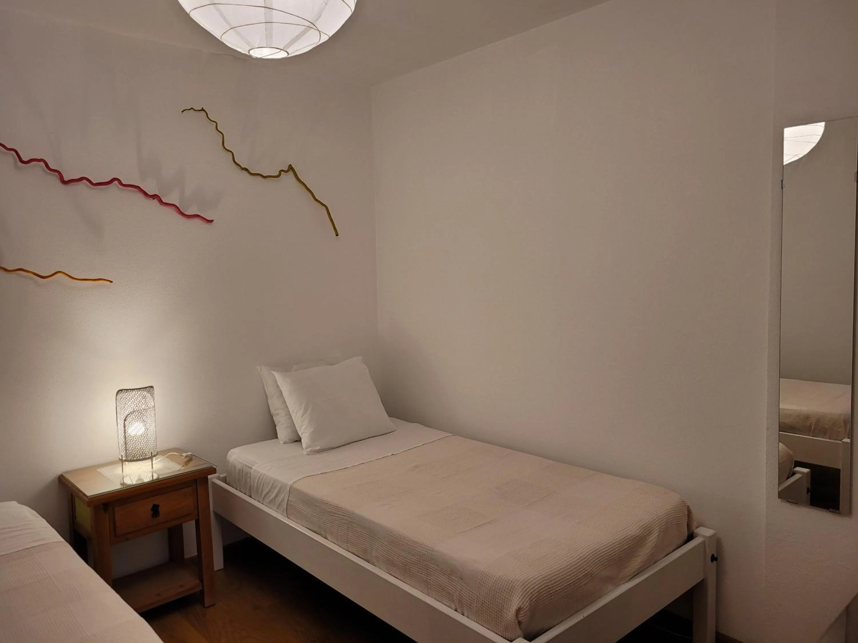 Bedroom, Bed in Coloured Studio