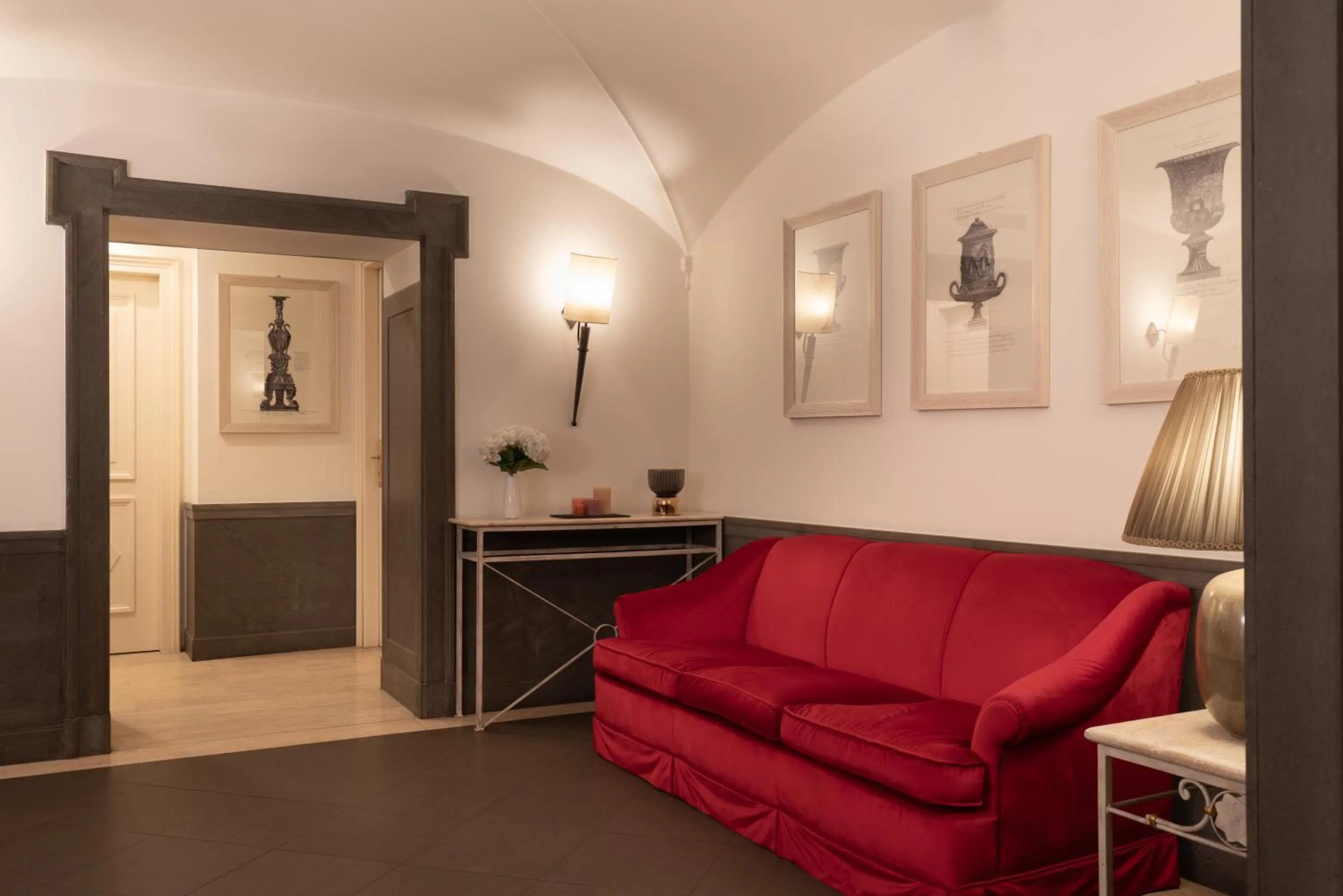 Seating area in Hotel Villa Glori