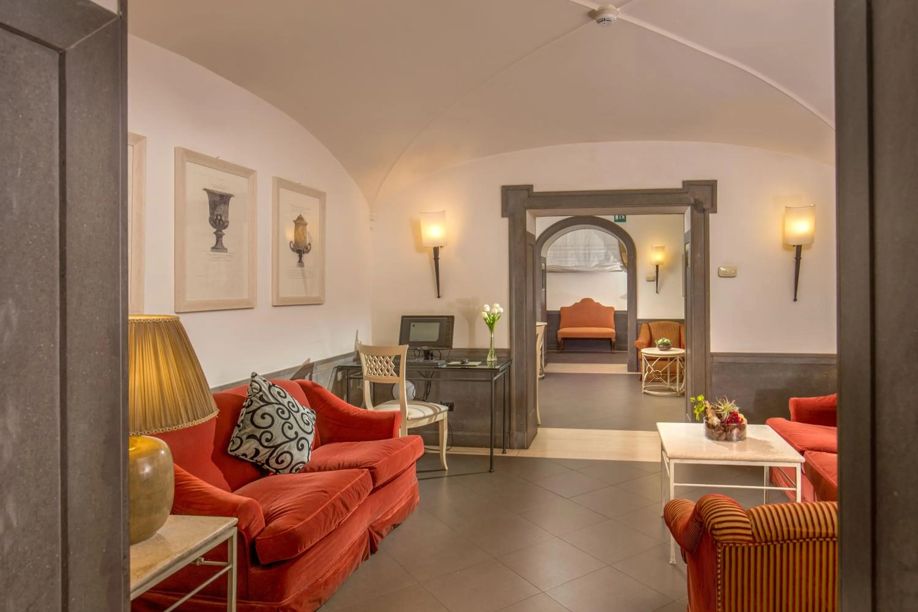 Lobby or reception, Bed in Hotel Villa Glori