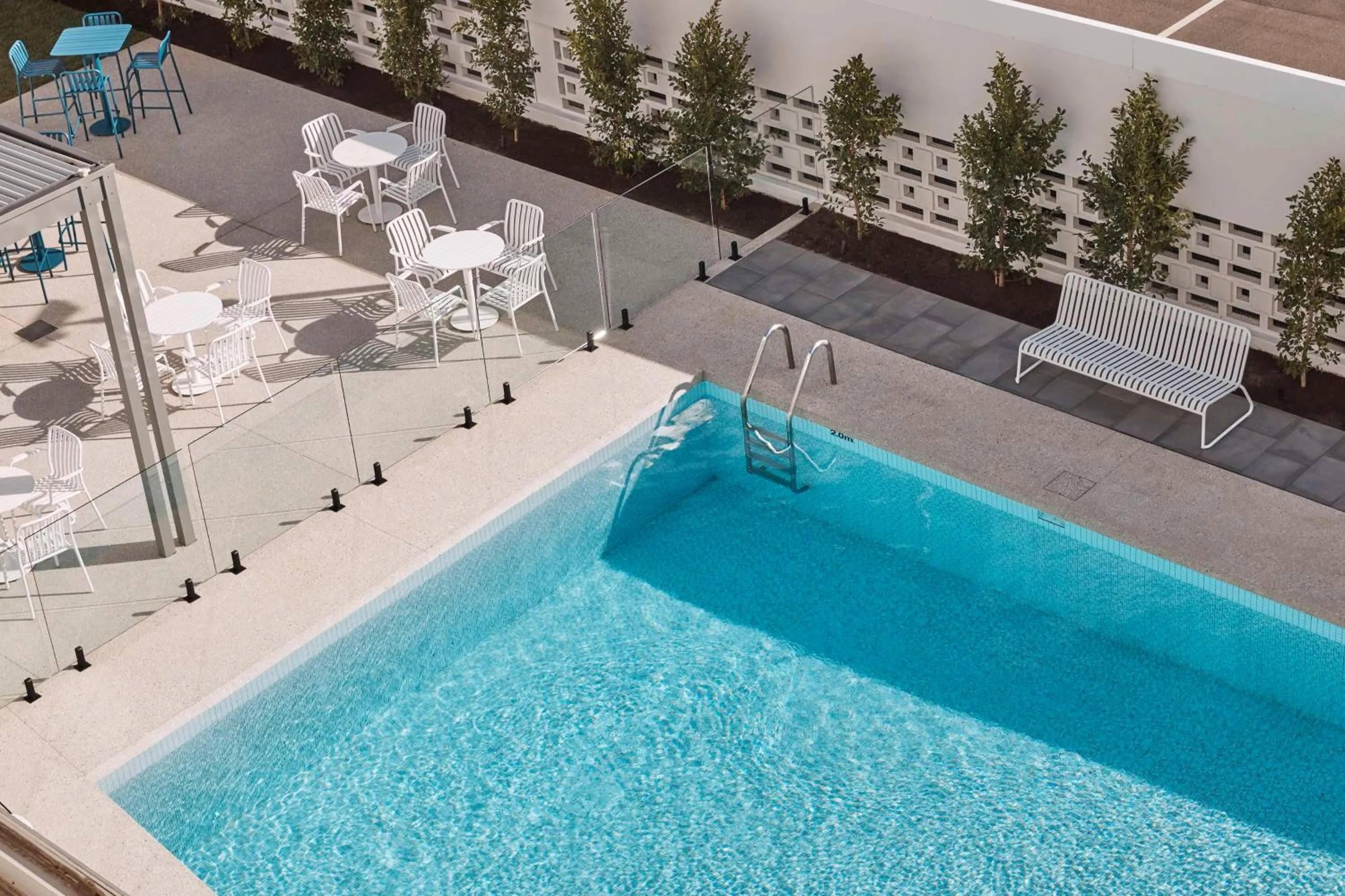 Pool view in Hotel Alba Adelaide