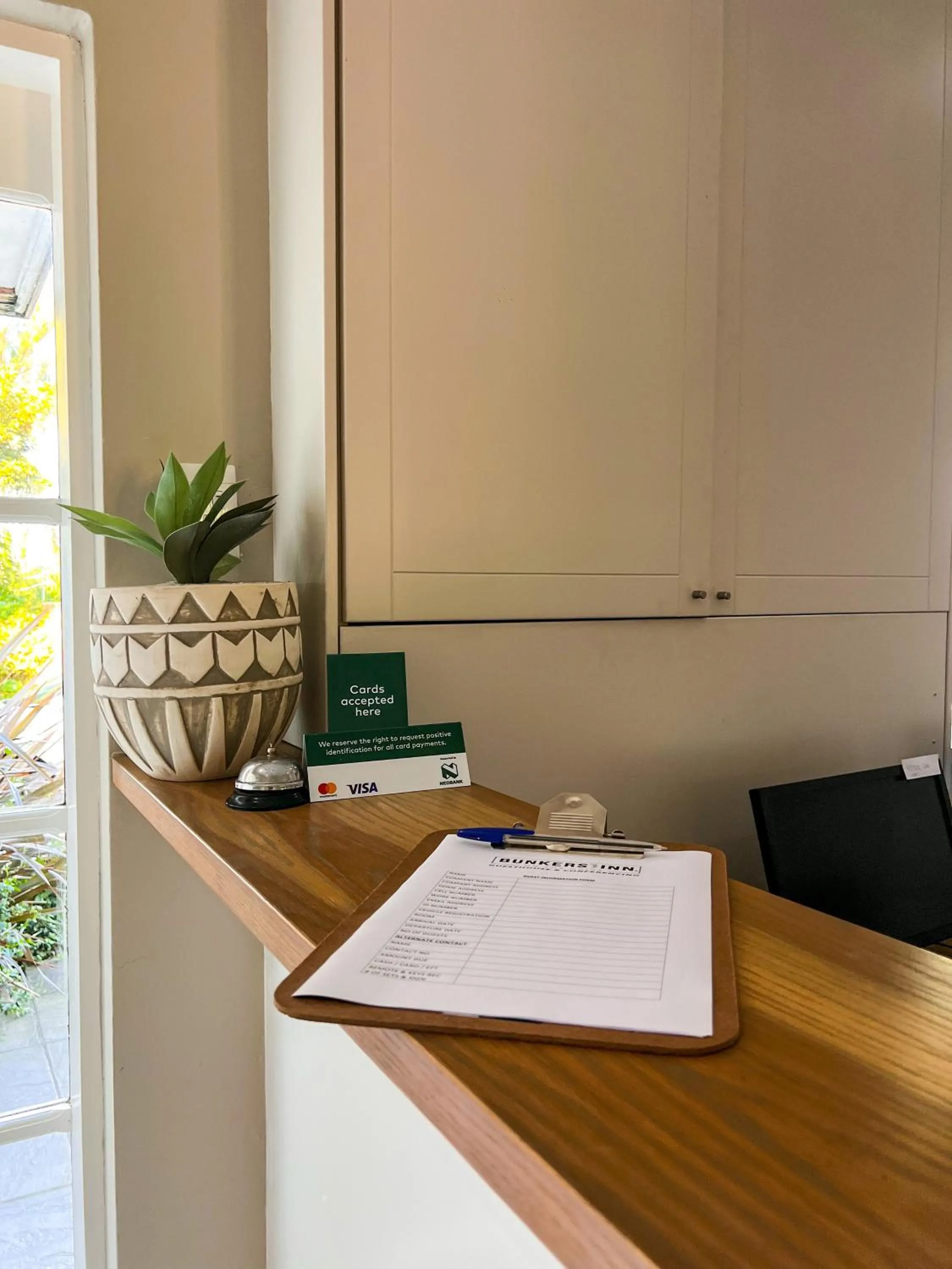 Lobby or reception in Bunkers Inn Guesthouse