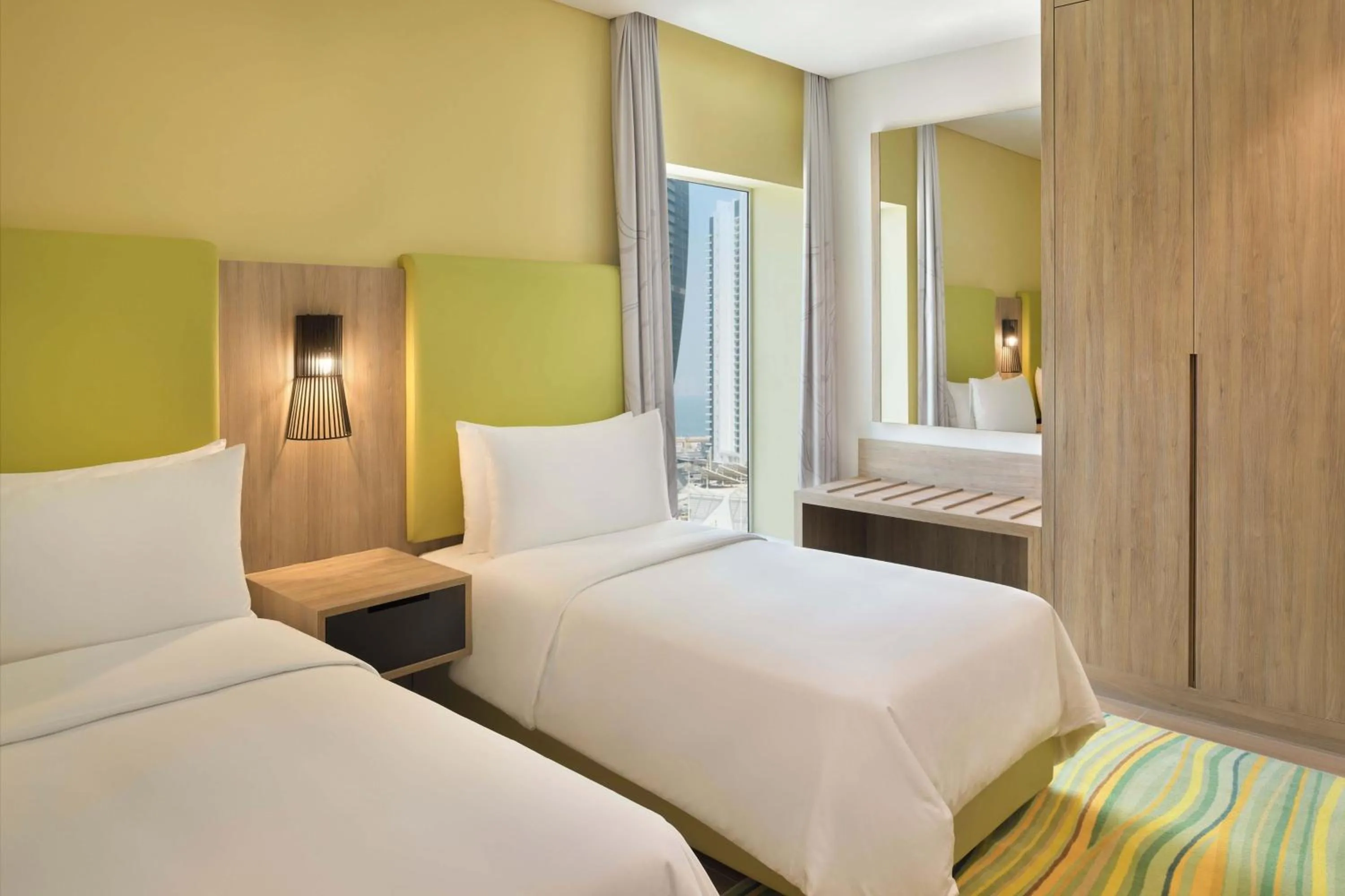 Photo of the whole room, Bed in Element by Westin City Center Doha