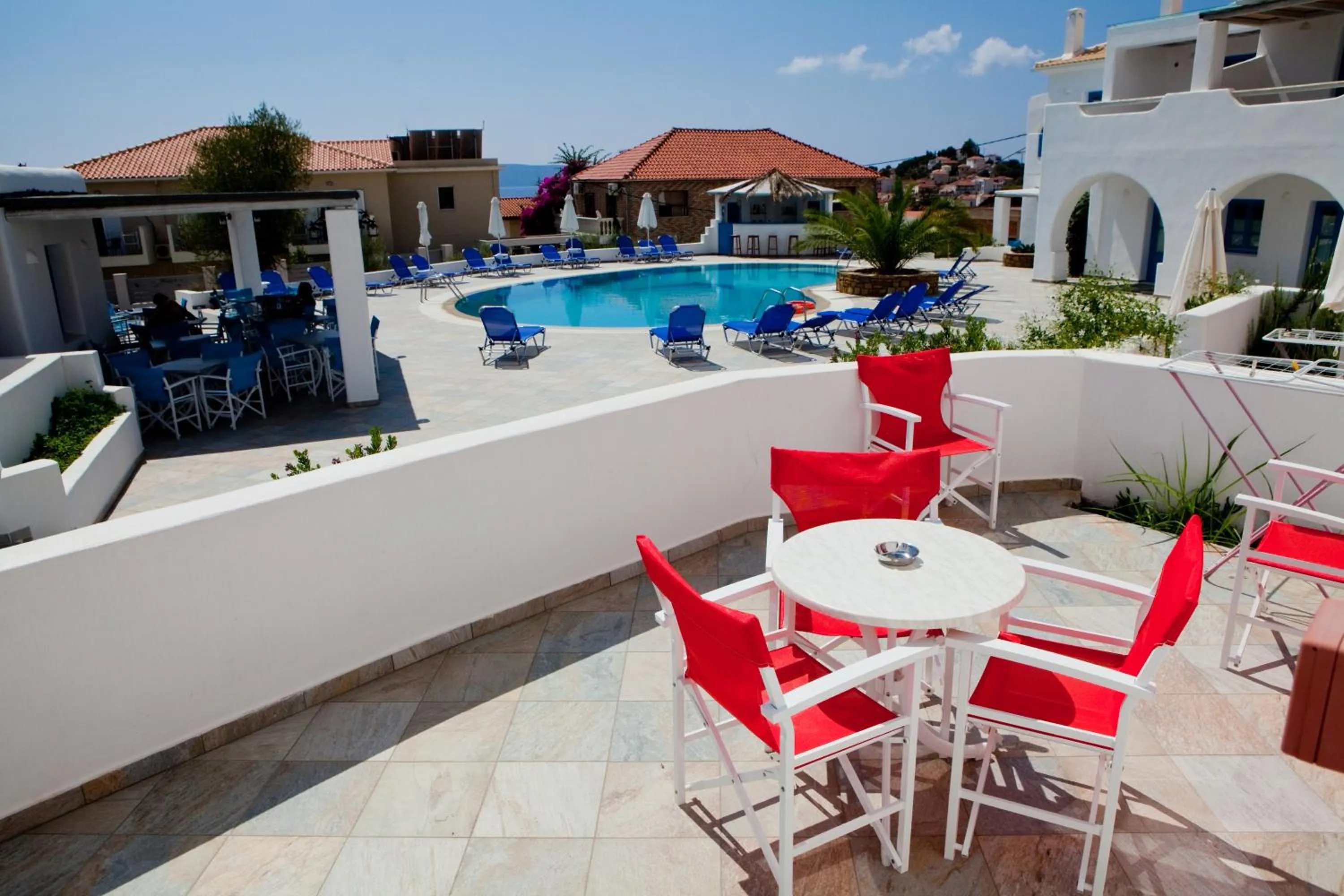 Pool view in Viva Mare Foinikounta