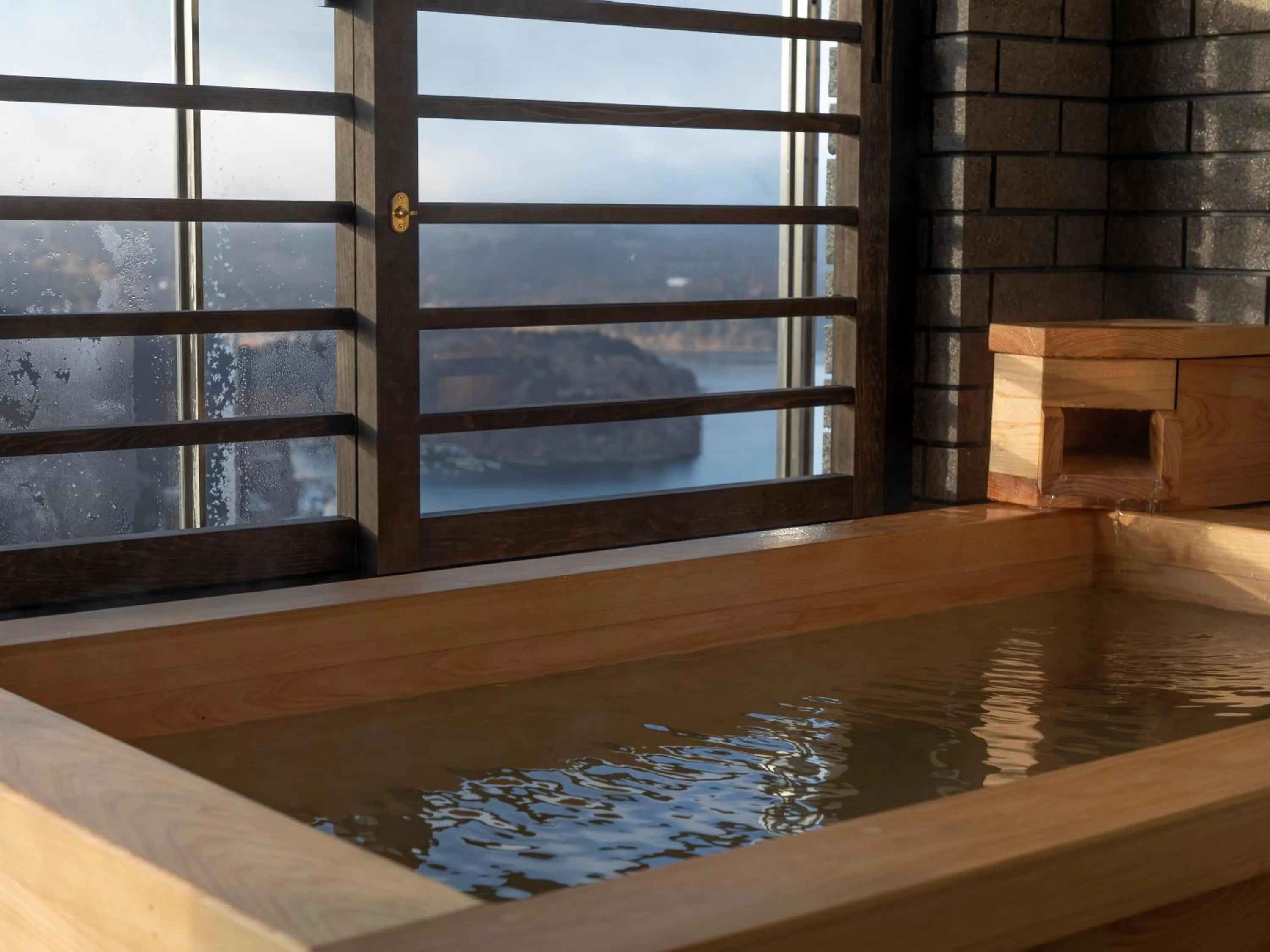 Hot Spring Bath in Hotel Shikinoyakata Hakone Ashinoko
