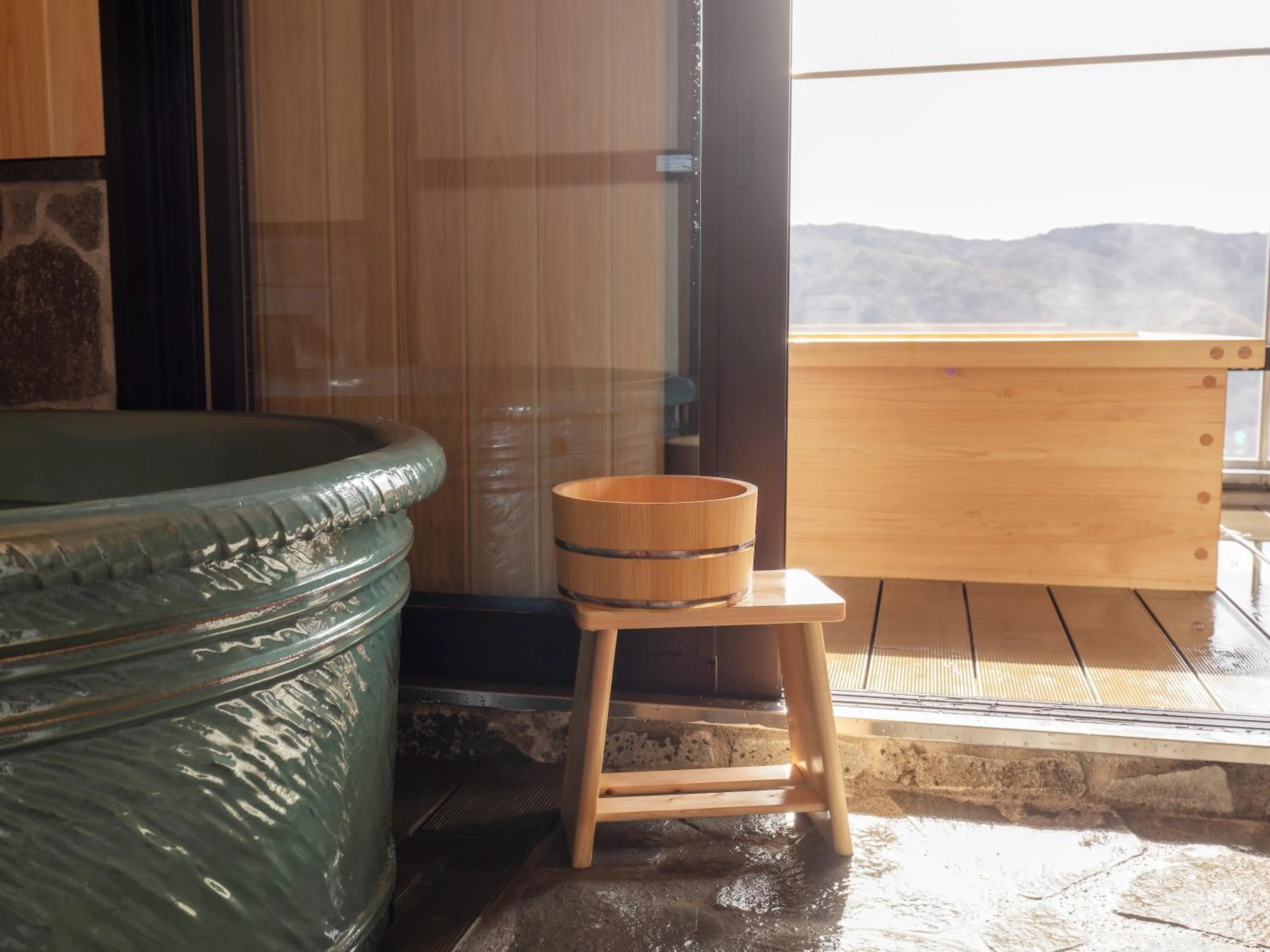 Hot Spring Bath in Hotel Shikinoyakata Hakone Ashinoko