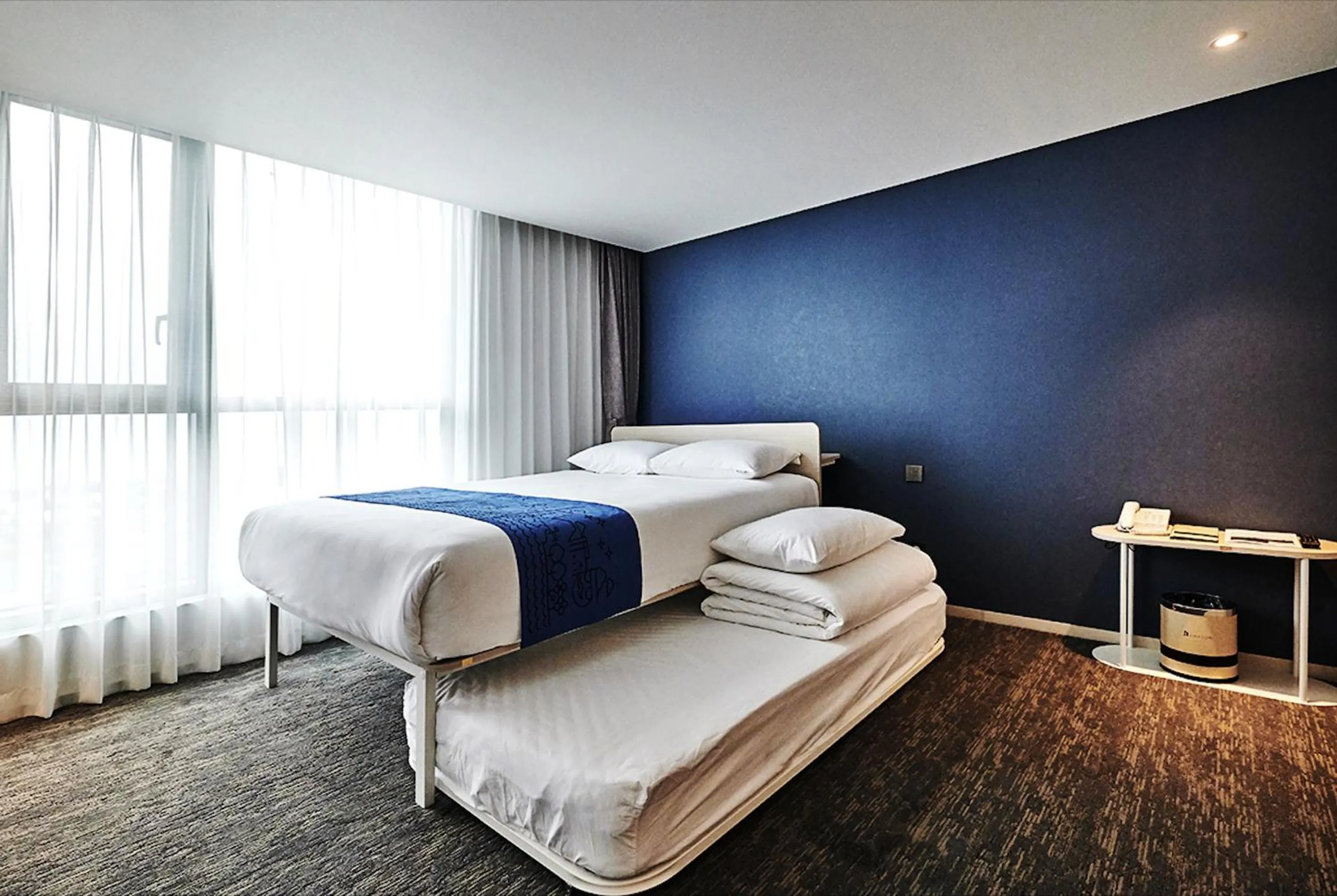 Bed in Jeju Pureun Hotel