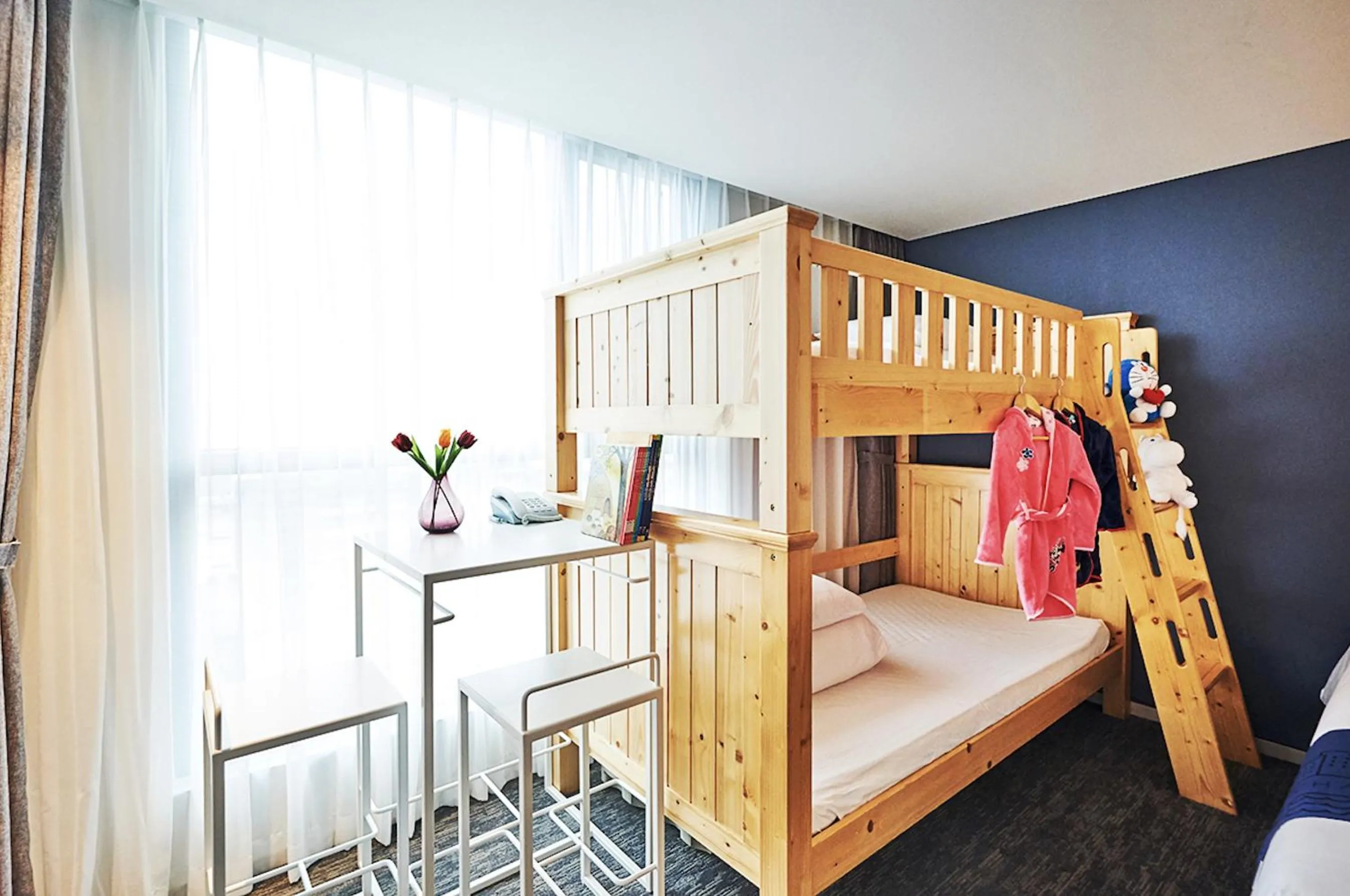 Bed in Jeju Pureun Hotel