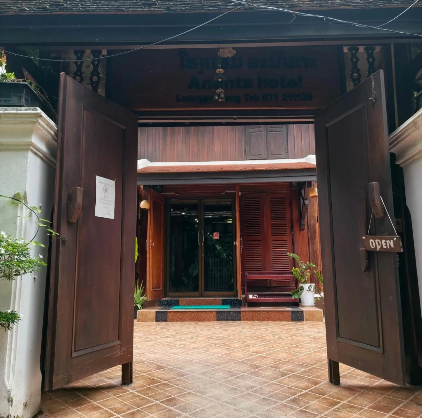 Facade/entrance in Ananta Hotel Luangprabang