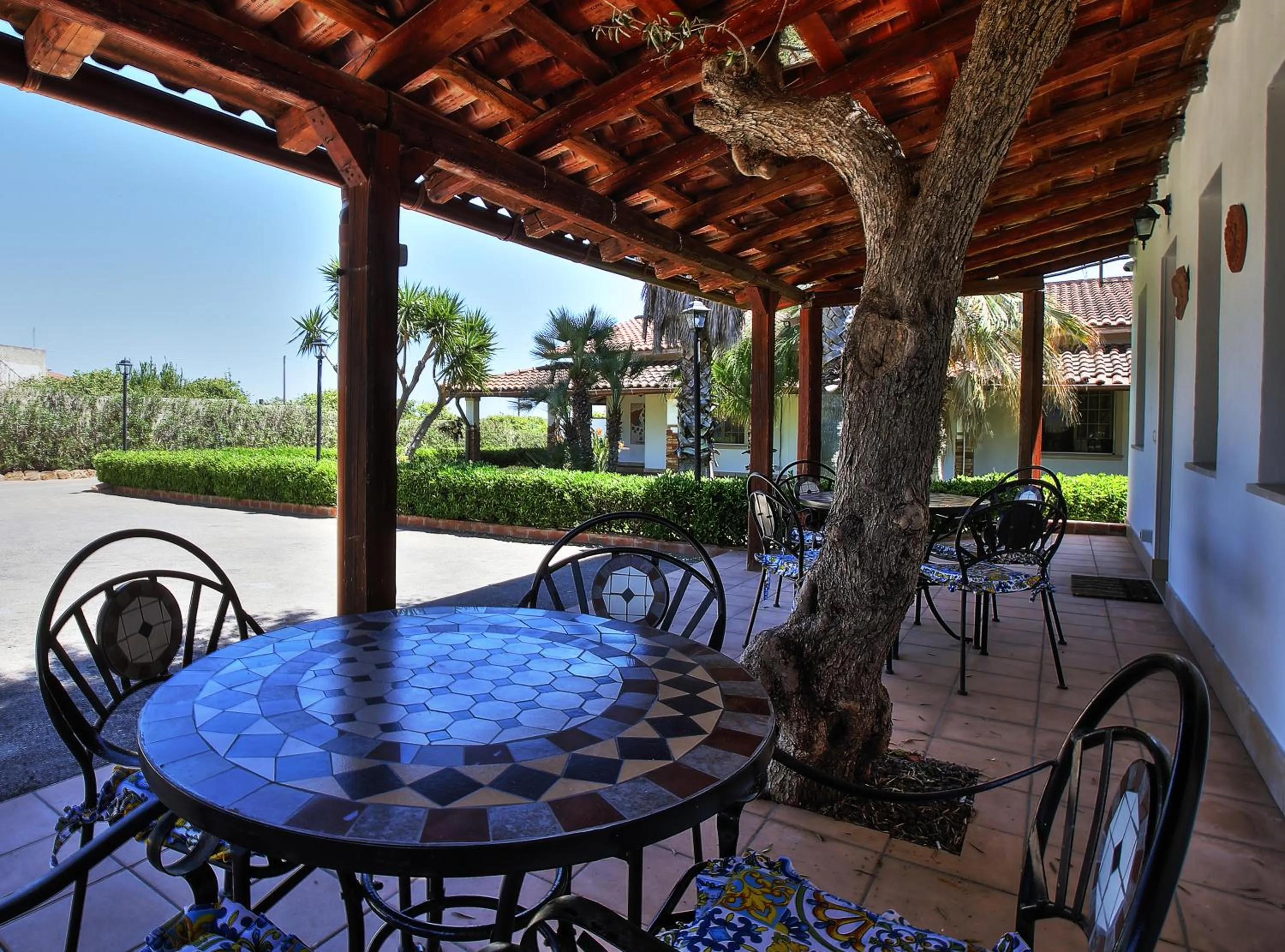 Patio in B&B Il Mandorleto Avola