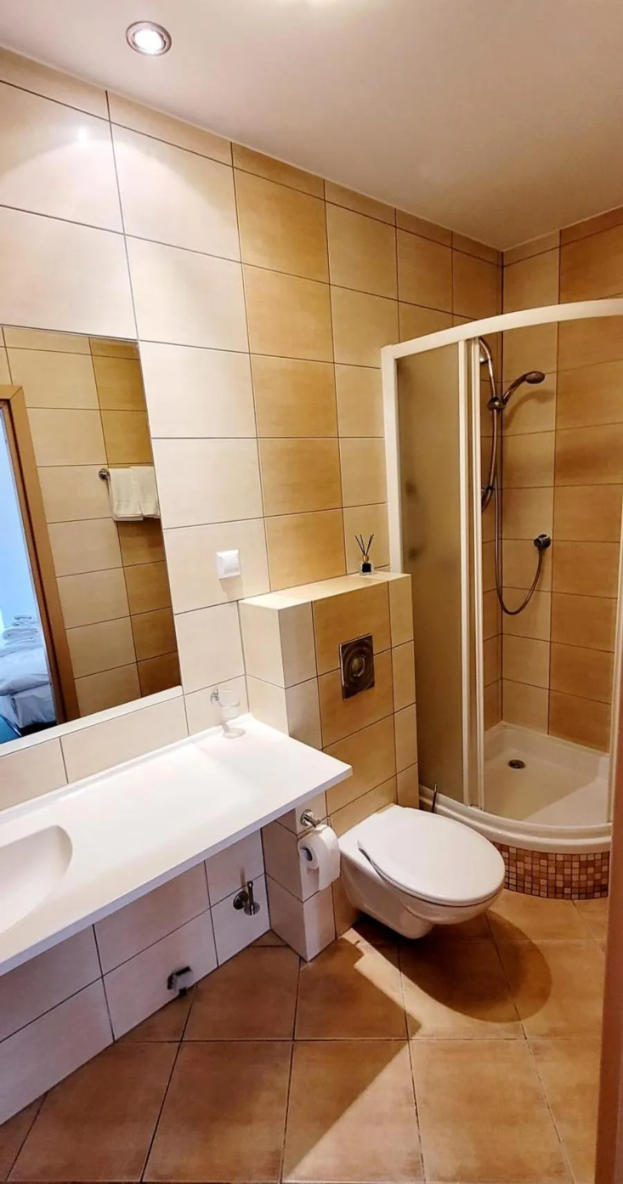 Shower in Hotel Zajazd Kultury, dawniej Pocztowy