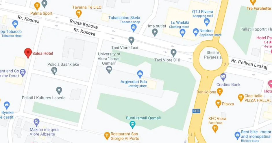 Location in Solea Hotel