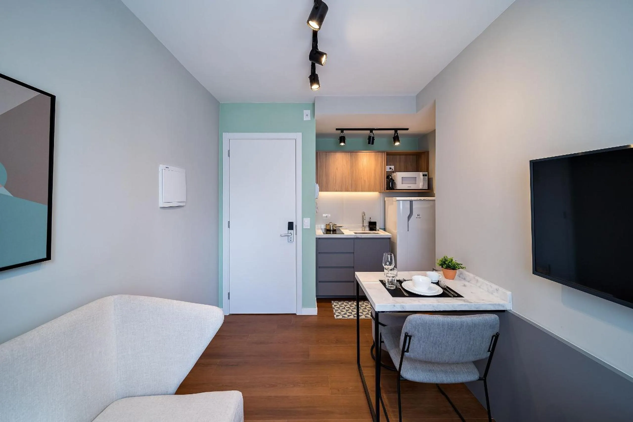 Living room in Xtay Princess Curitiba