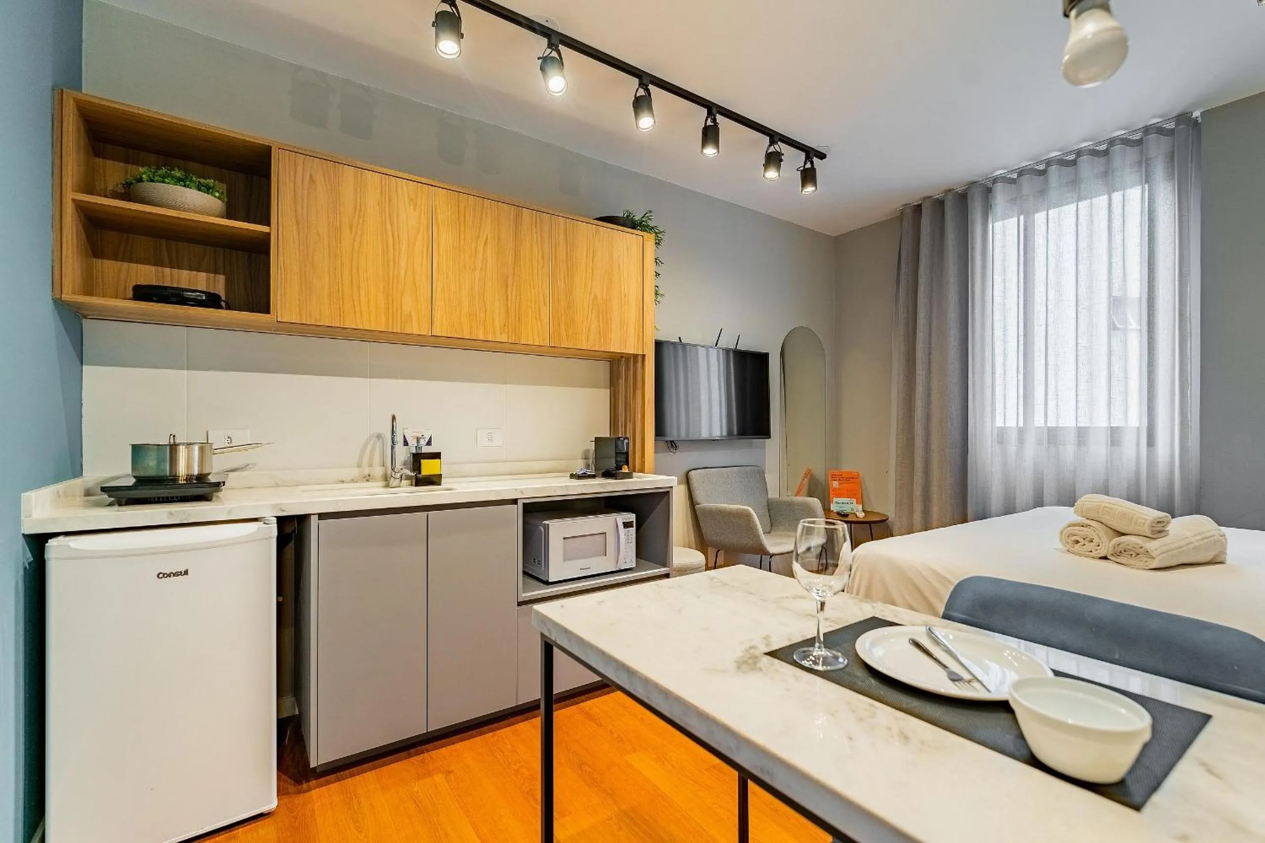 Kitchen or kitchenette in Xtay Princess Curitiba