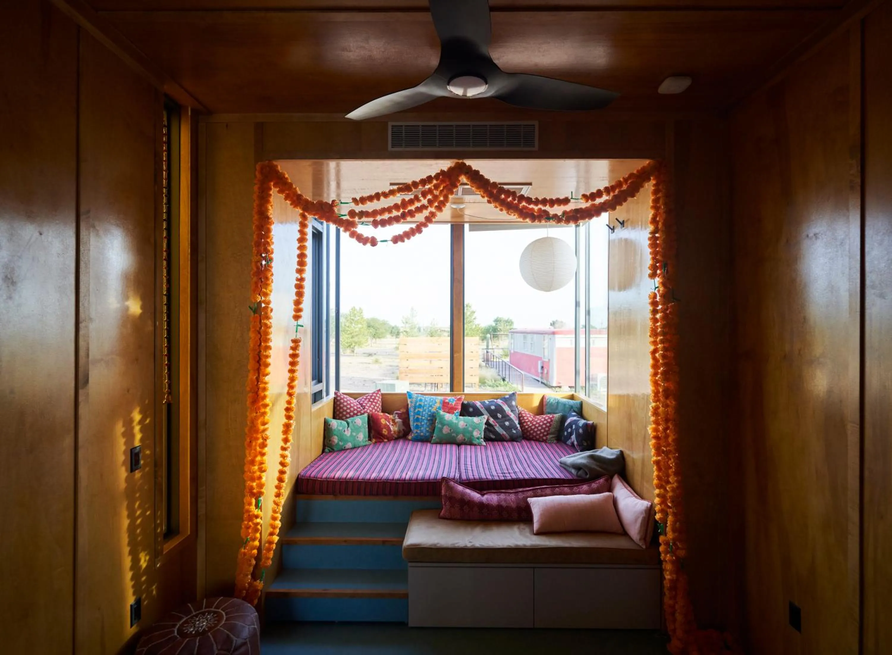 Living room in El Cosmico