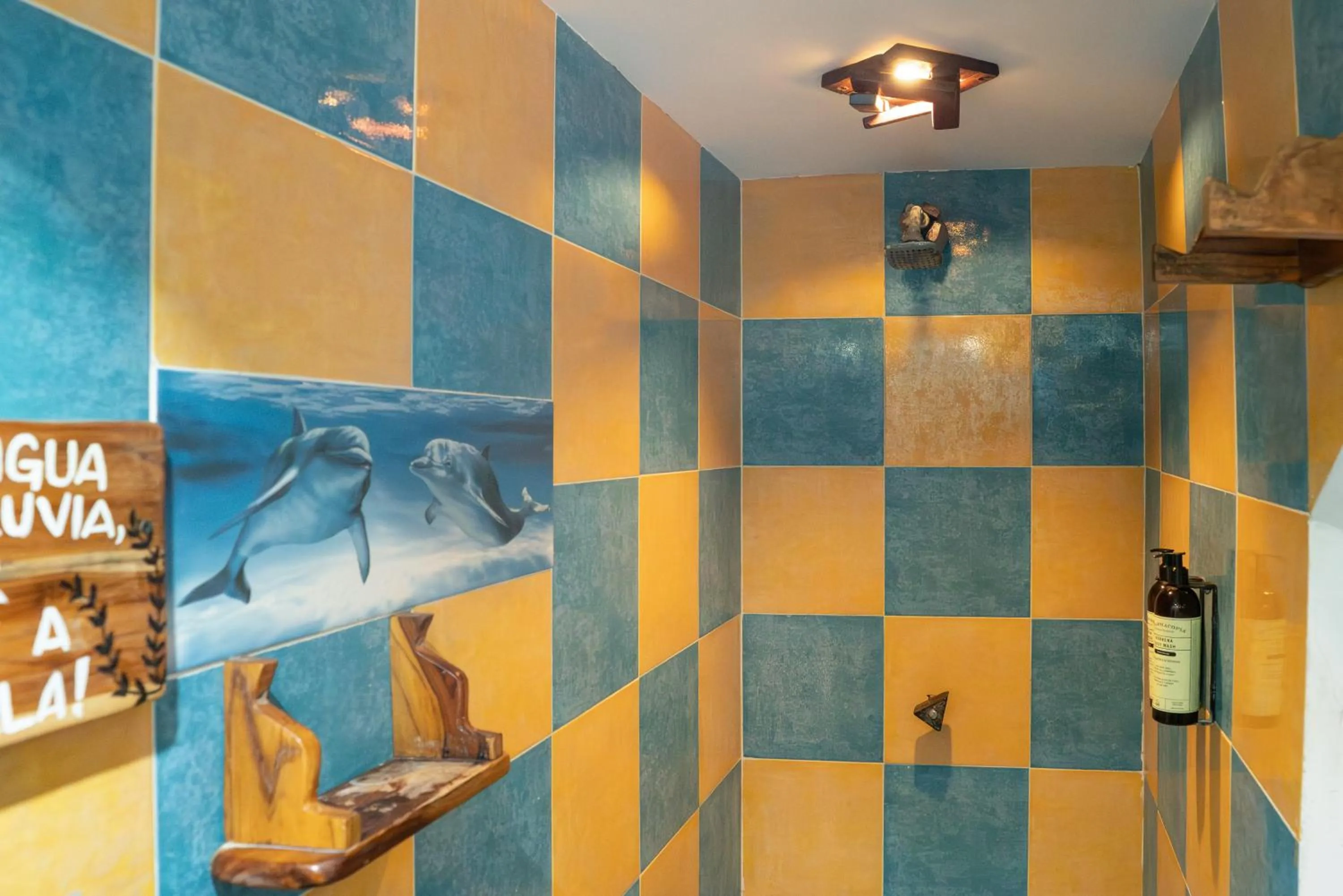 Shower in La Playita Isla Fuerte