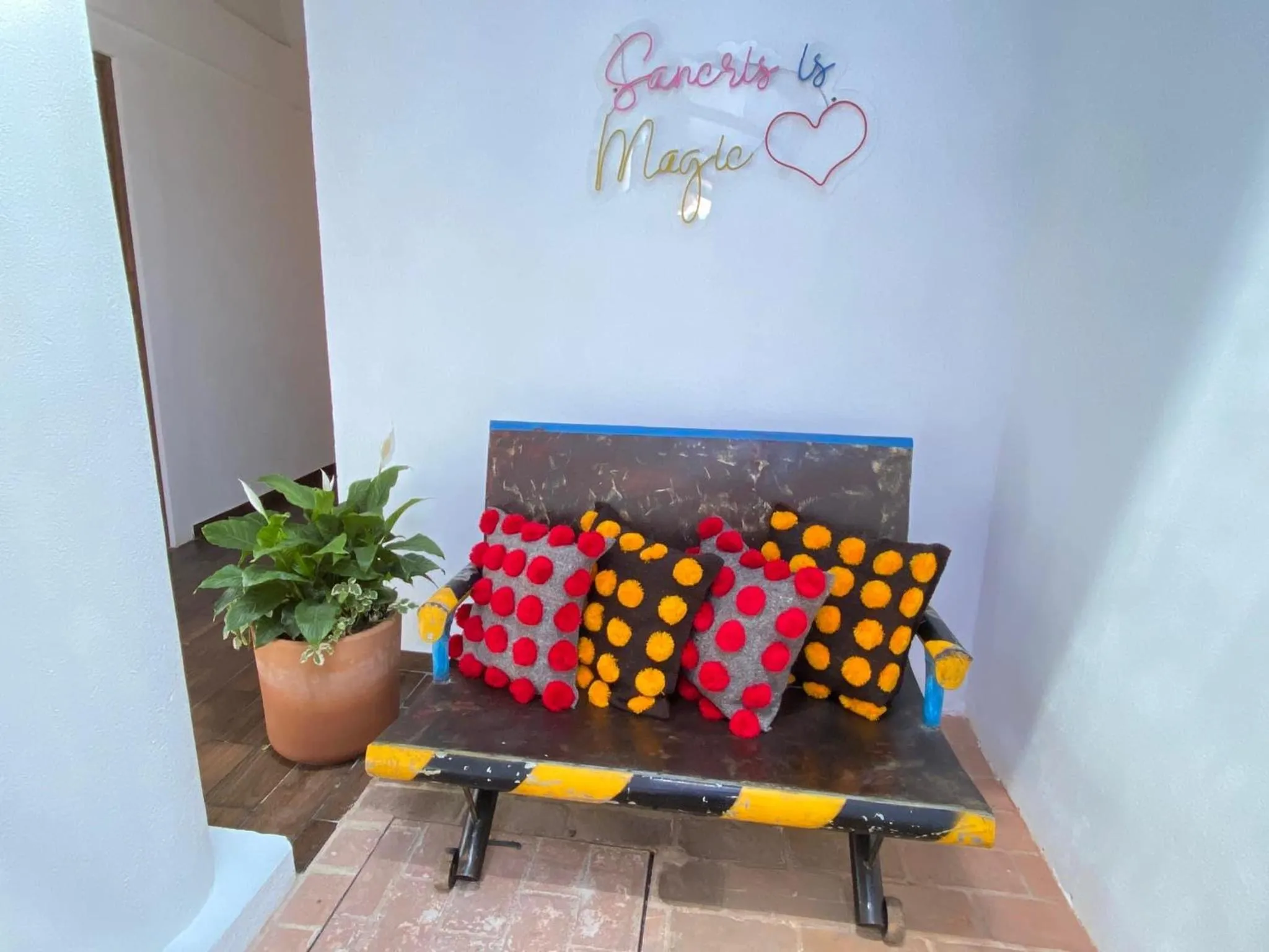 Lobby or reception in Suites del Barrio