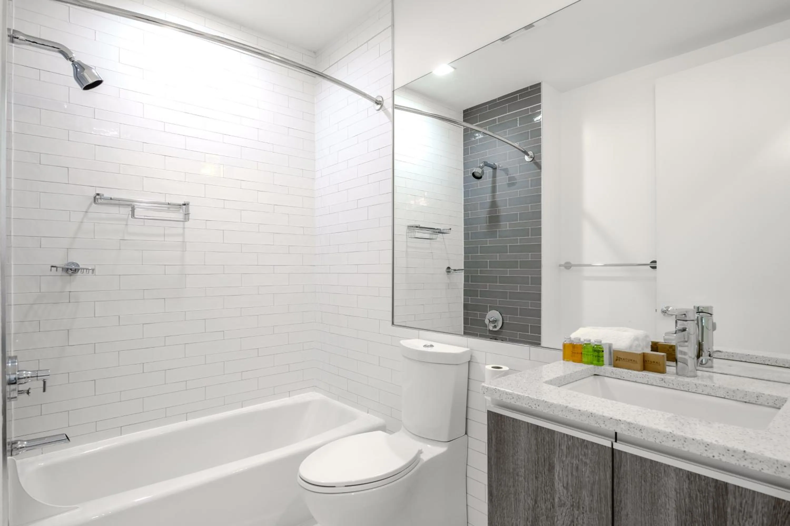 Shower in Dharma Home Suites Hoboken