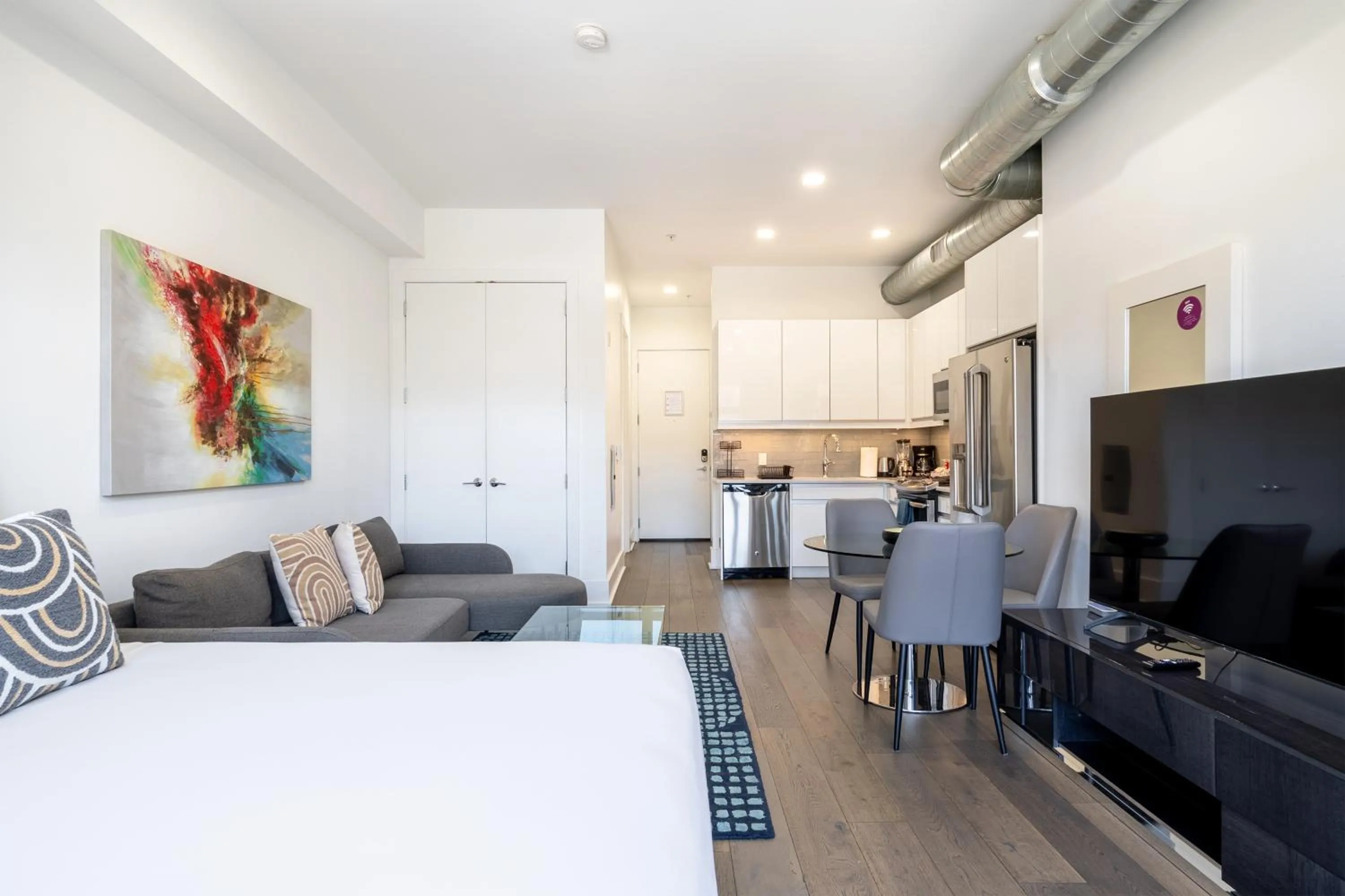 Living room in Dharma Home Suites Hoboken