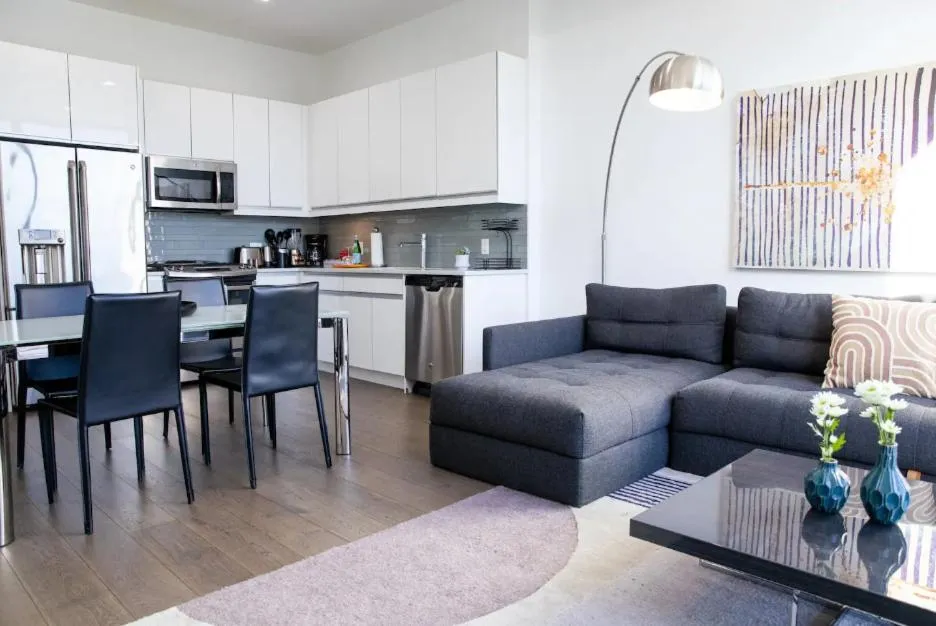 Dining area in Dharma Home Suites Hoboken