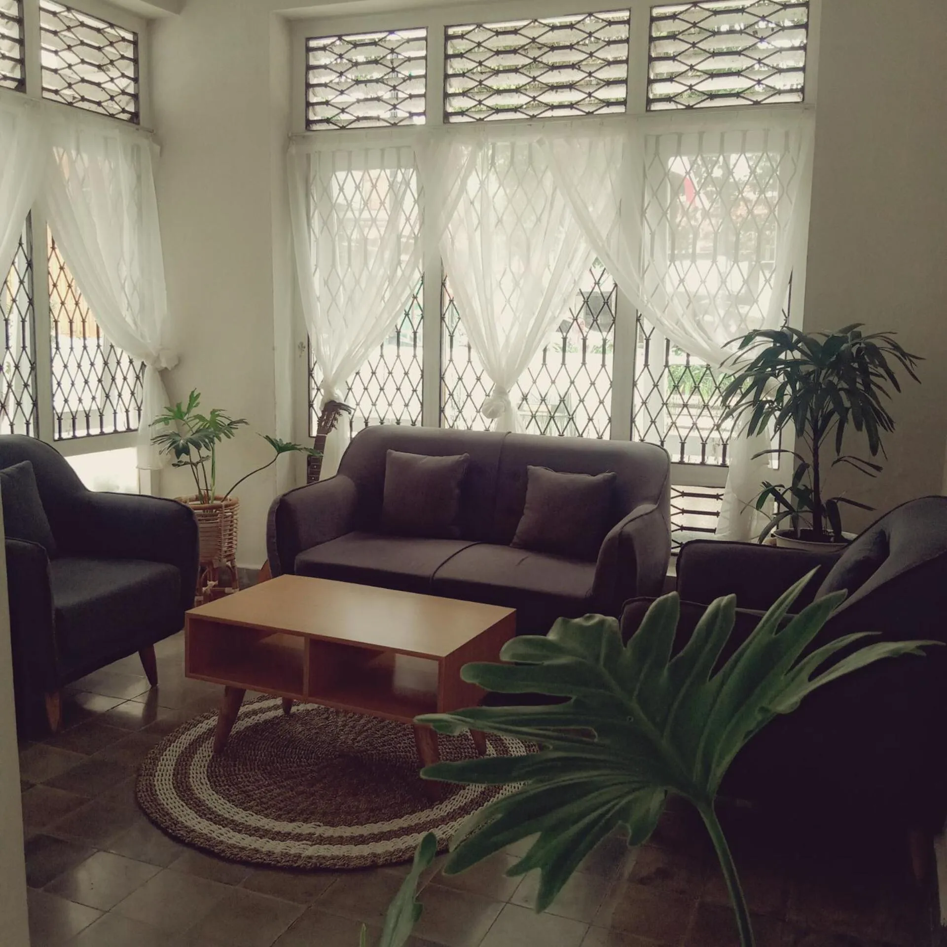 Seating area in The Bloomy House