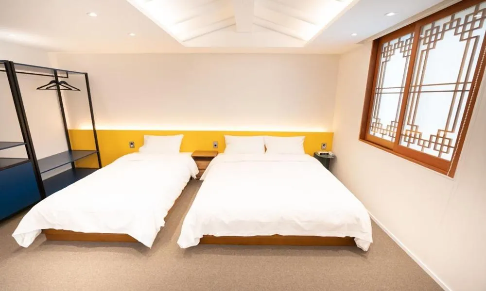 Bed in HotelArrive Jeonju Sihwayeonpung