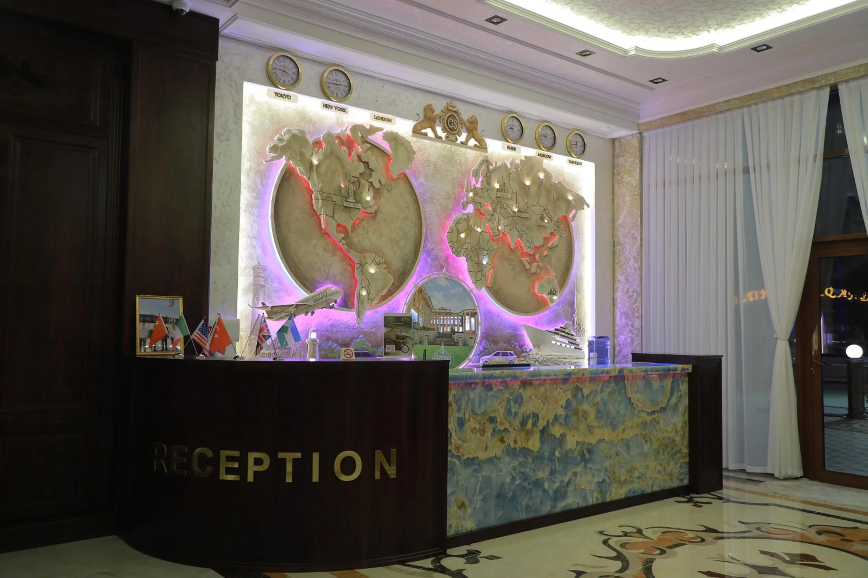 Lobby or reception in Golden Samarkand Hotel