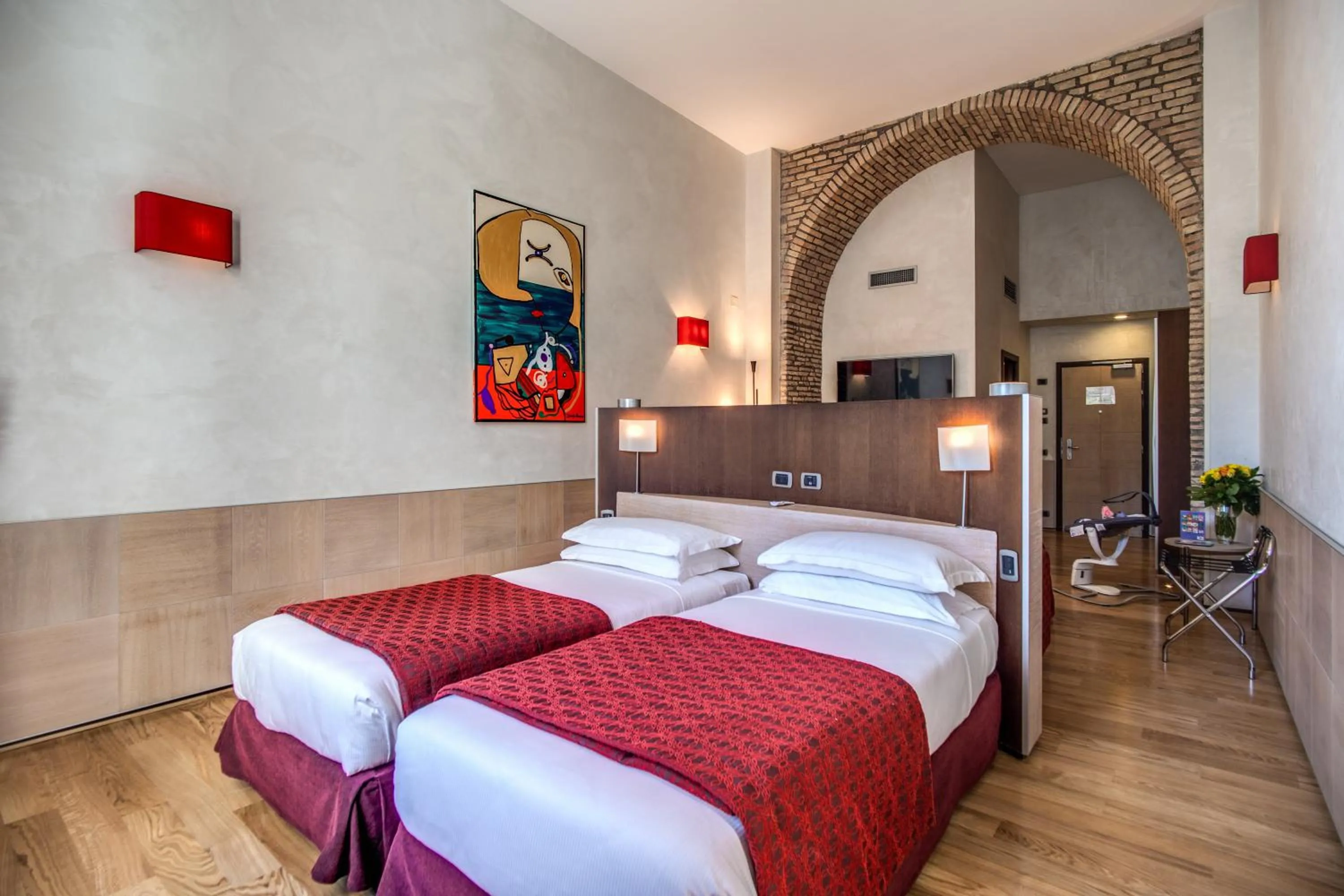 Photo of the whole room, Bed in Kolbe Hotel Rome