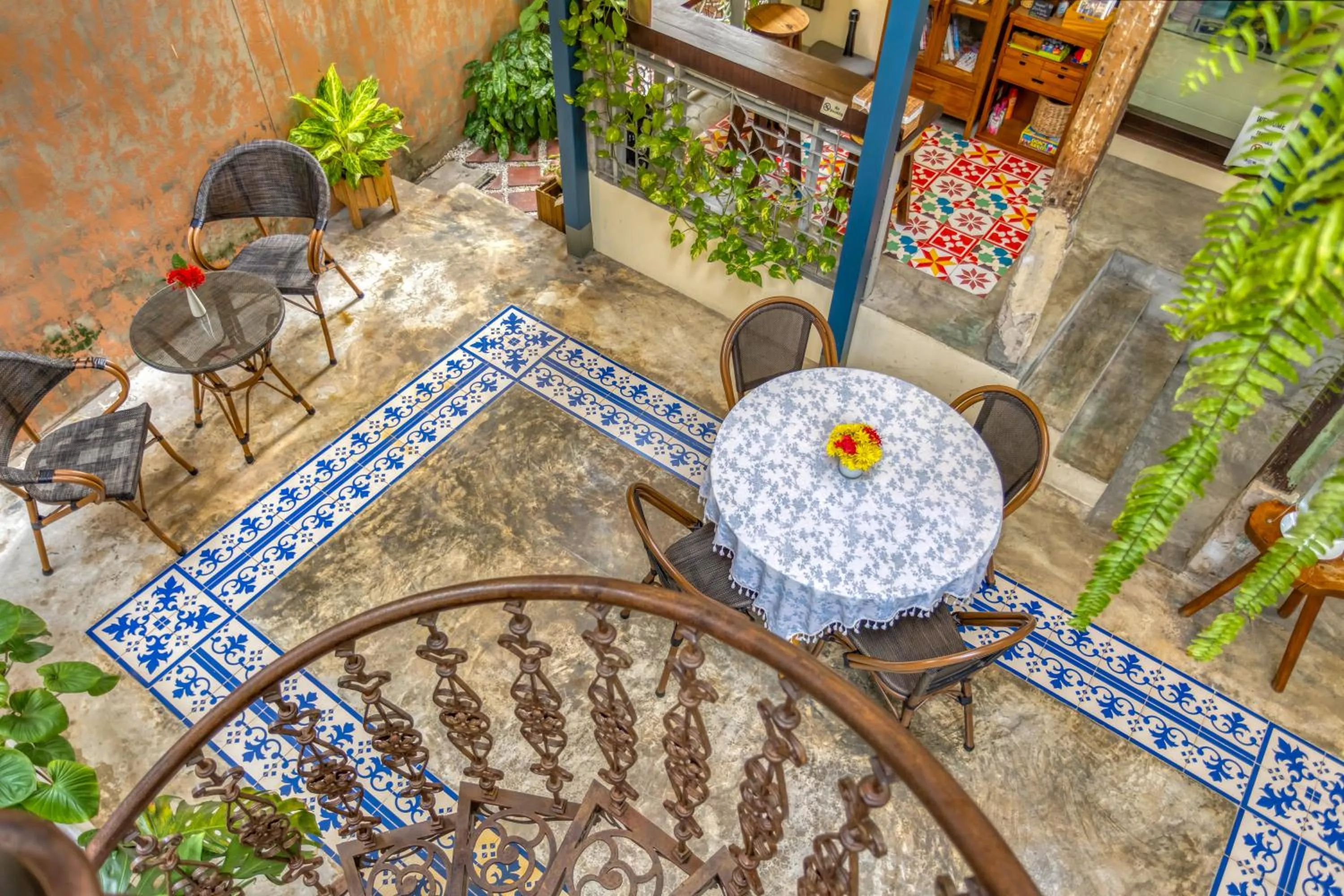 Inner courtyard view in Priya Boutique House