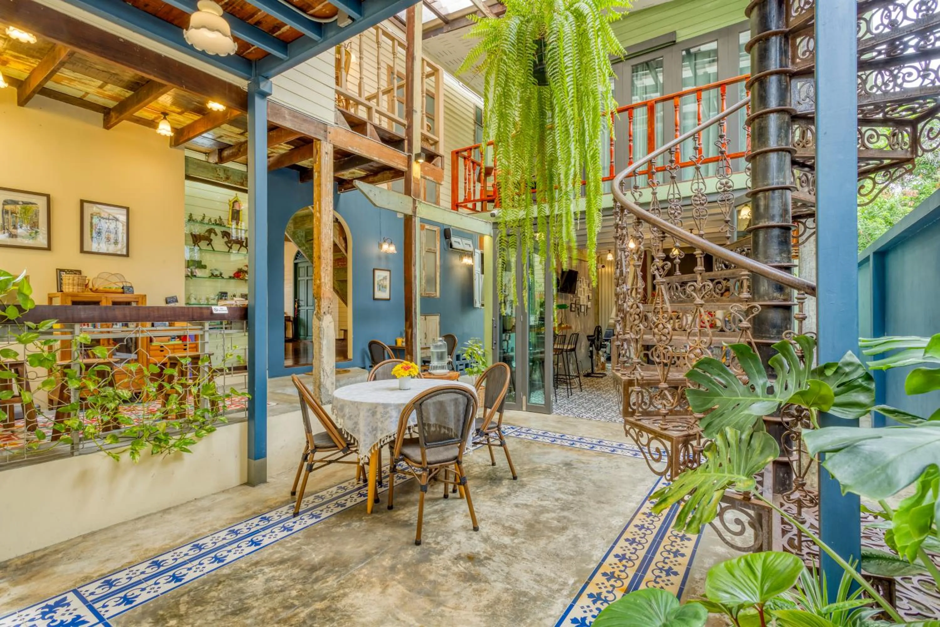Inner courtyard view in Priya Boutique House